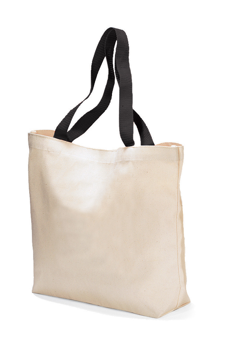 Picture of Colored Handle Tote - Black