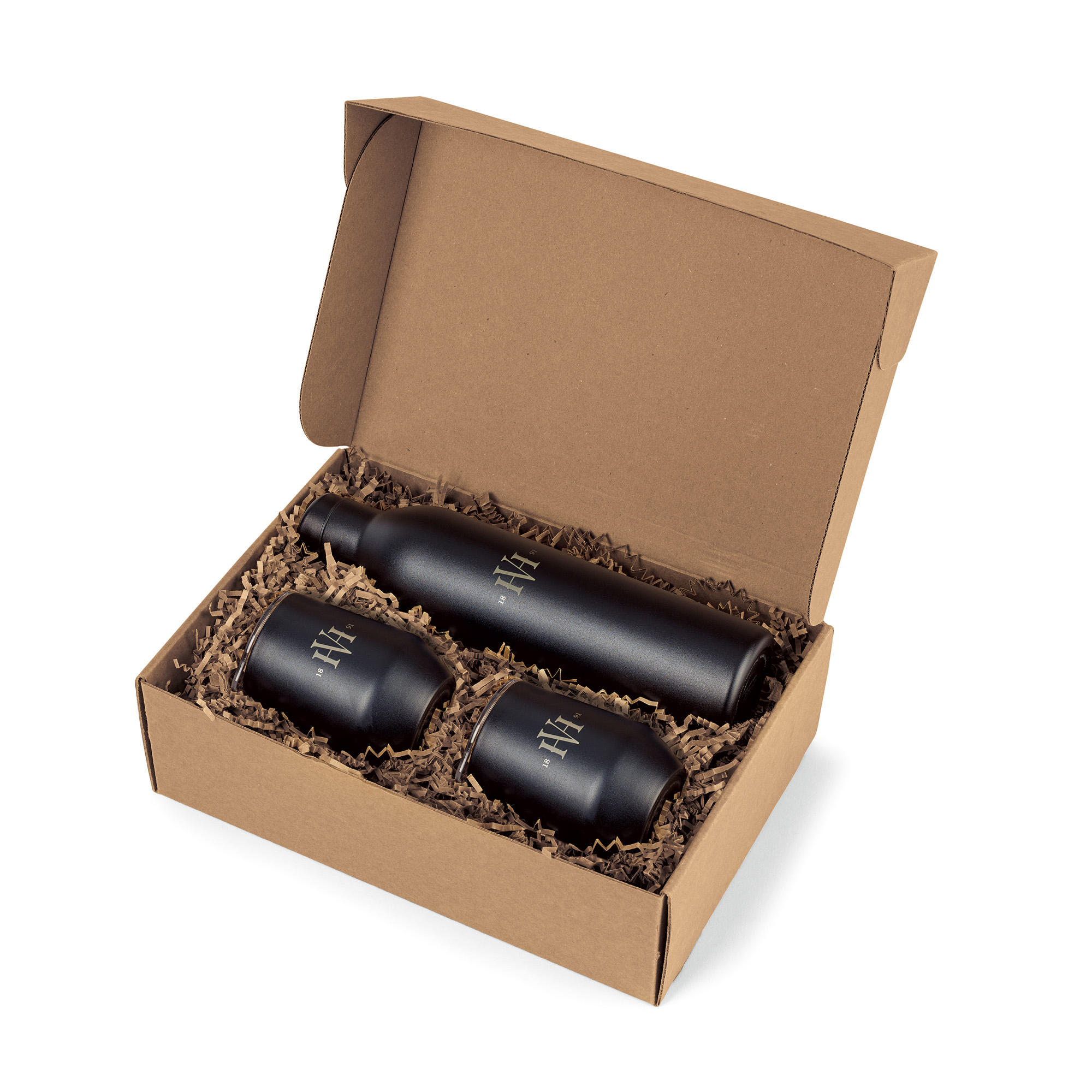Picture of MiiR Wine Bottle & Tumbler Gift Set - Black Powder