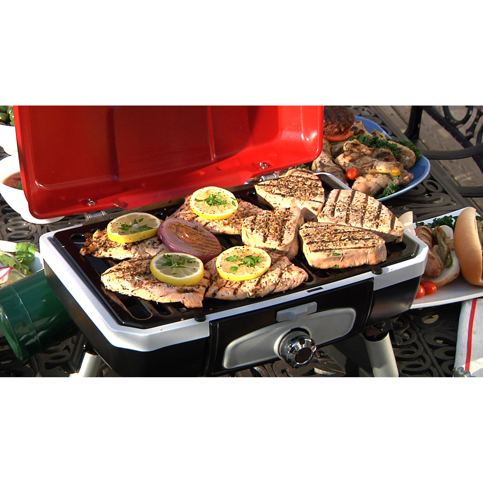 Picture of Cuisinart Outdoors Petite Gourmet Portable Gas Grill - Red