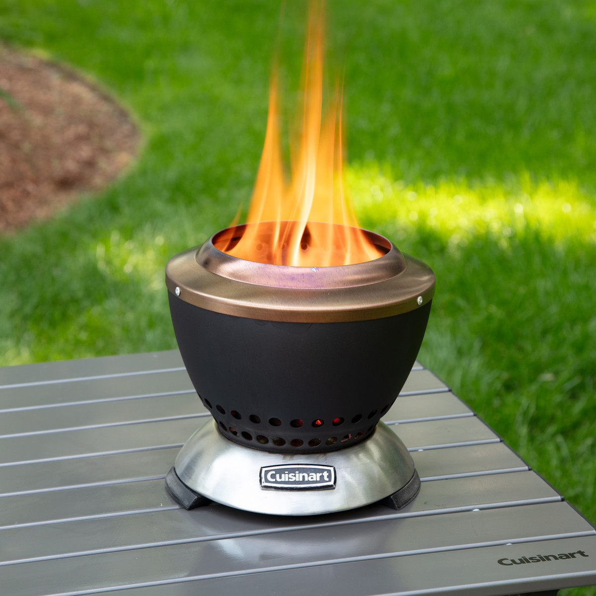 Picture of Cuisinart Outdoors Cleanburn Smokeless Tabletop Fire Pit - Stainless Steel