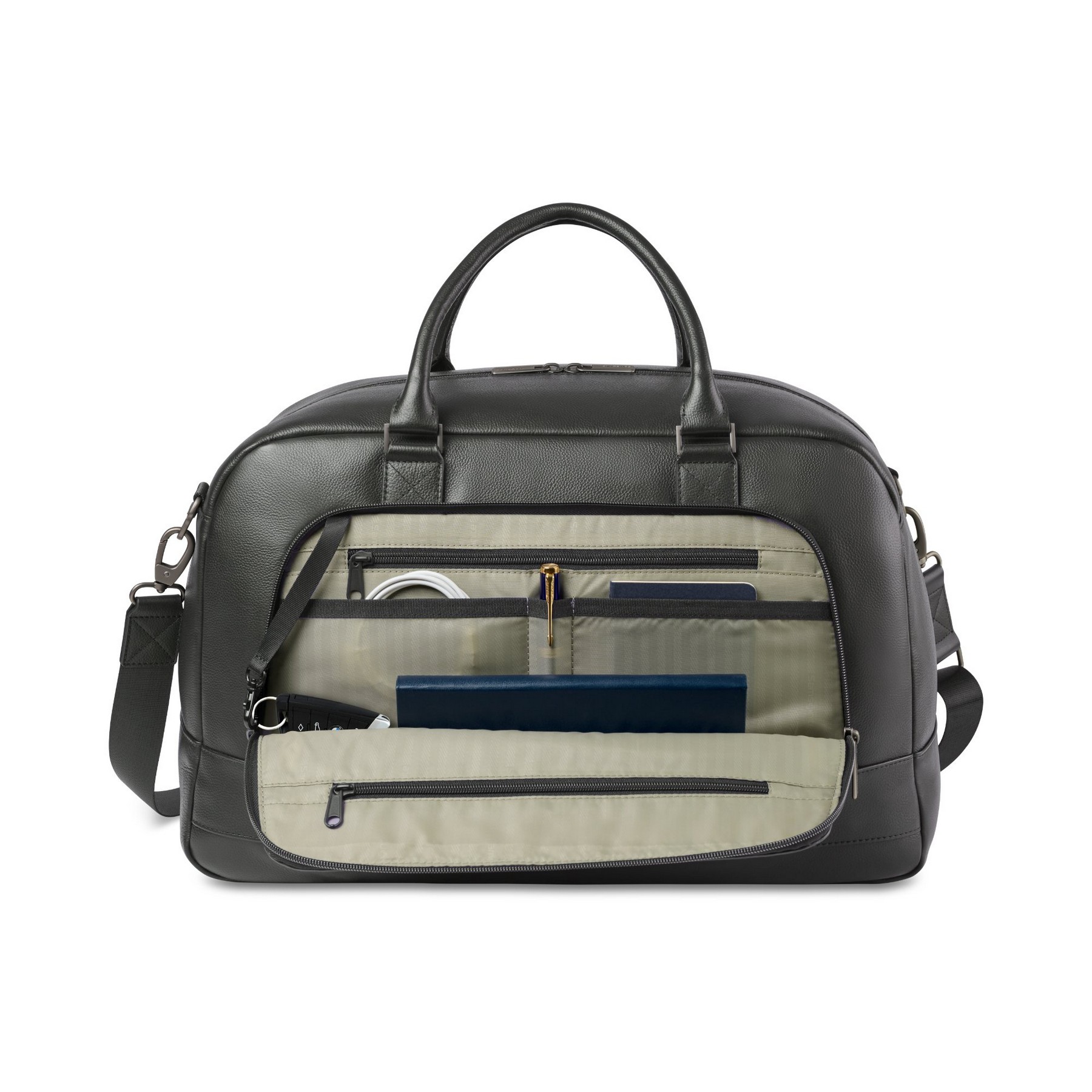 Picture of Samsonite Leather Weekender - Black