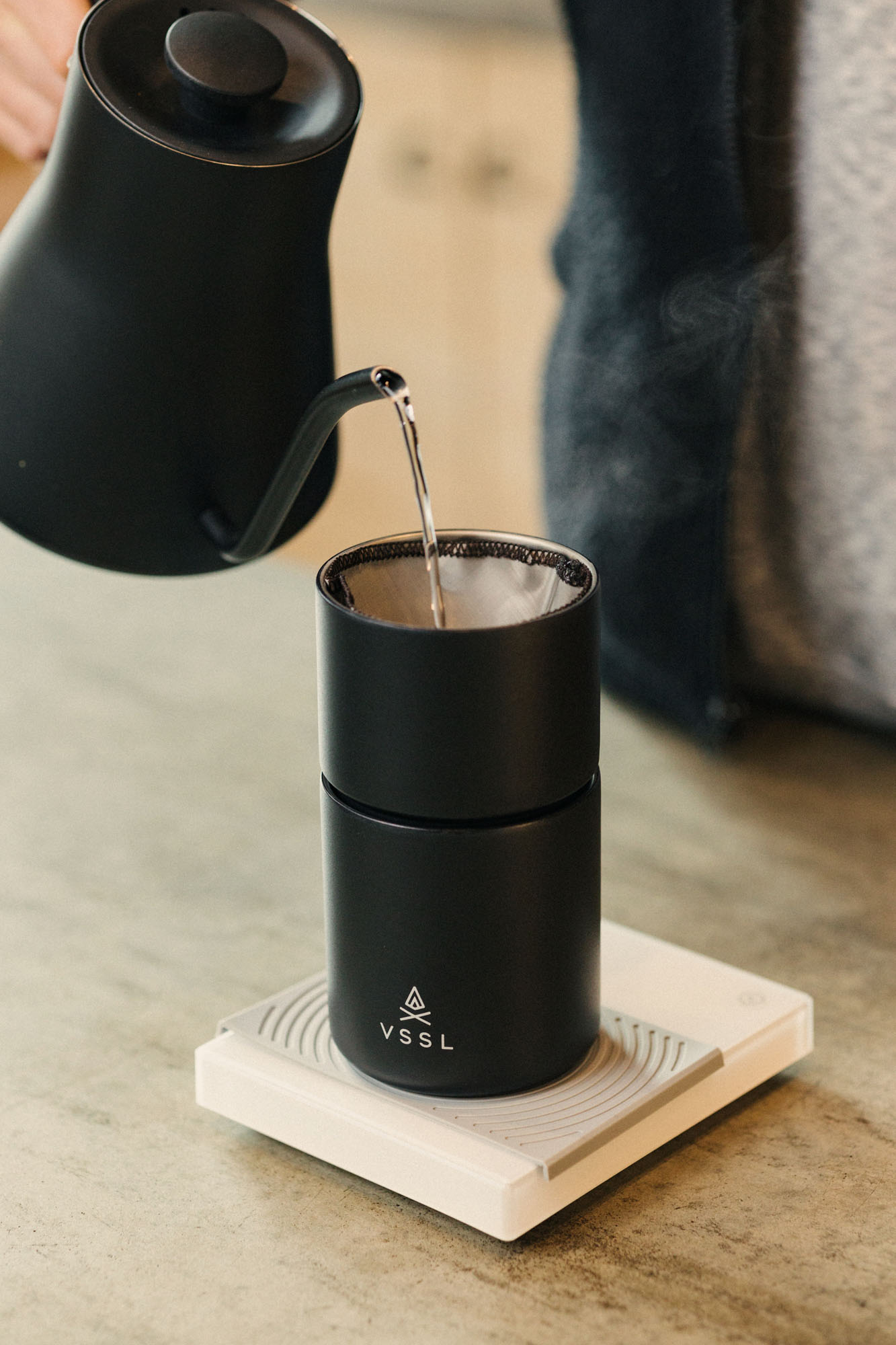 Picture of VSSL Nest Pour Over Set - Black