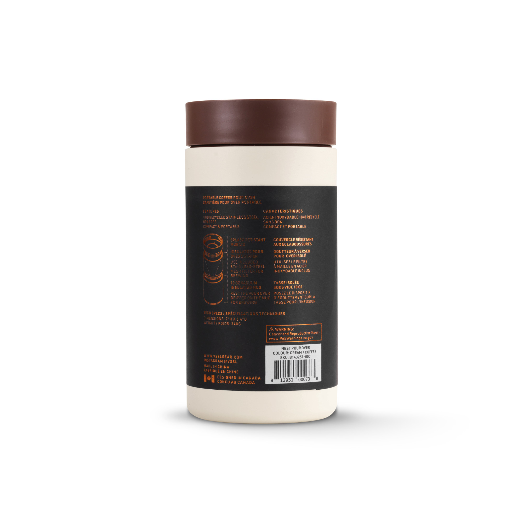 Picture of VSSL Nest Pour Over Set - Cream