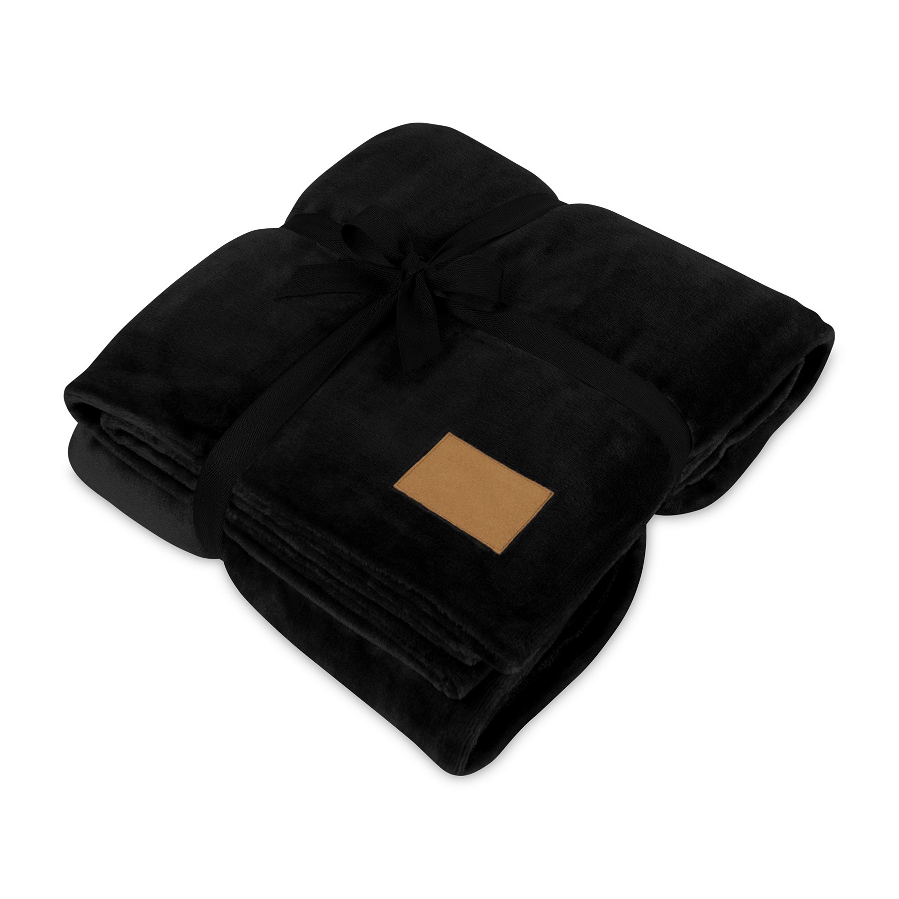 Picture of Mink Ever Soft Recycled Polyester Throw Blanket - Black