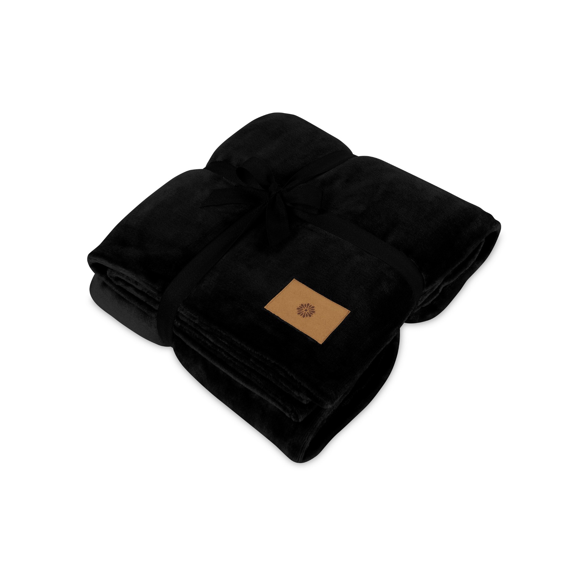Picture of Mink Ever Soft Recycled Polyester Throw Blanket - Black