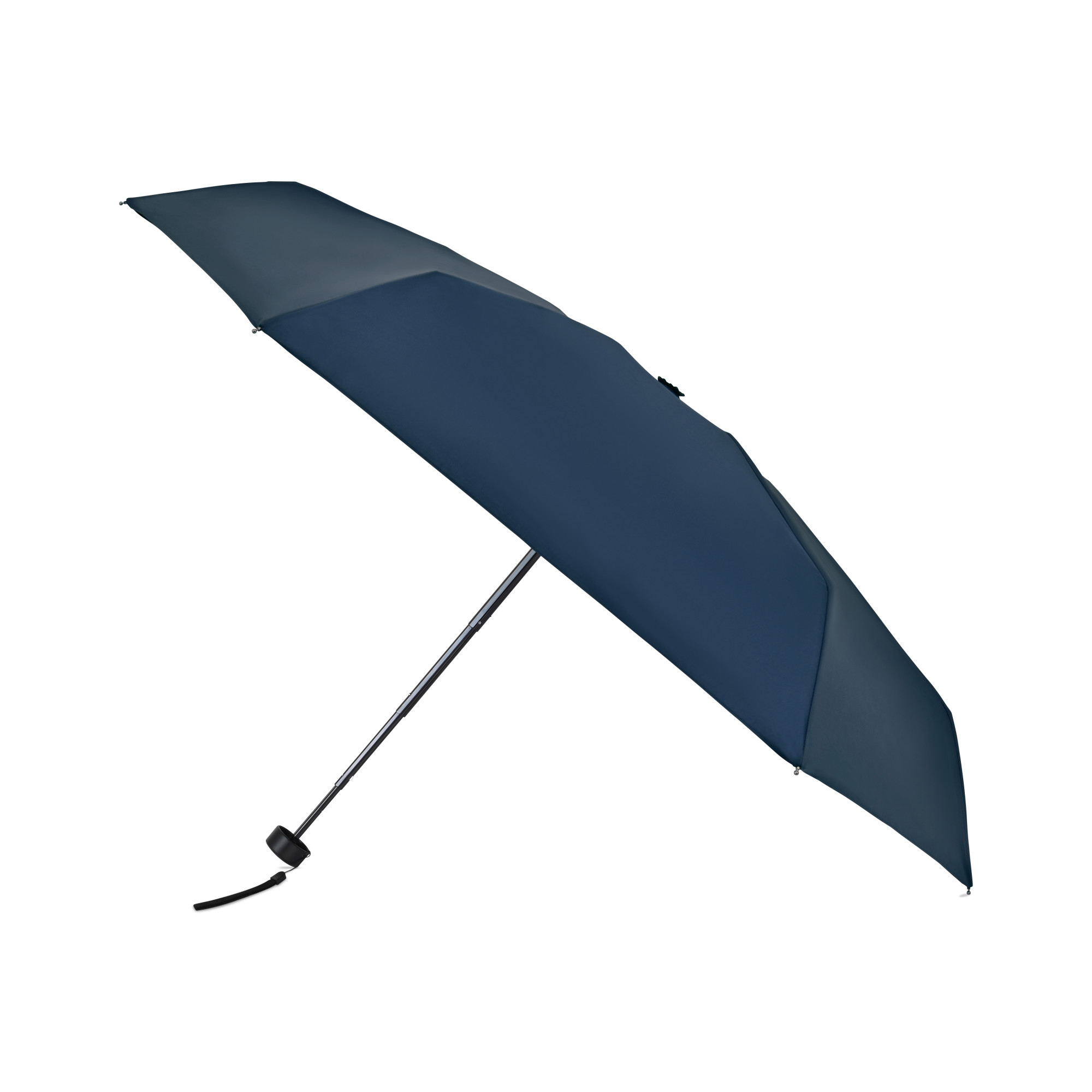 Picture of Elements 39" Recycled rPET Manual Mini Folding Umbrella - Navy