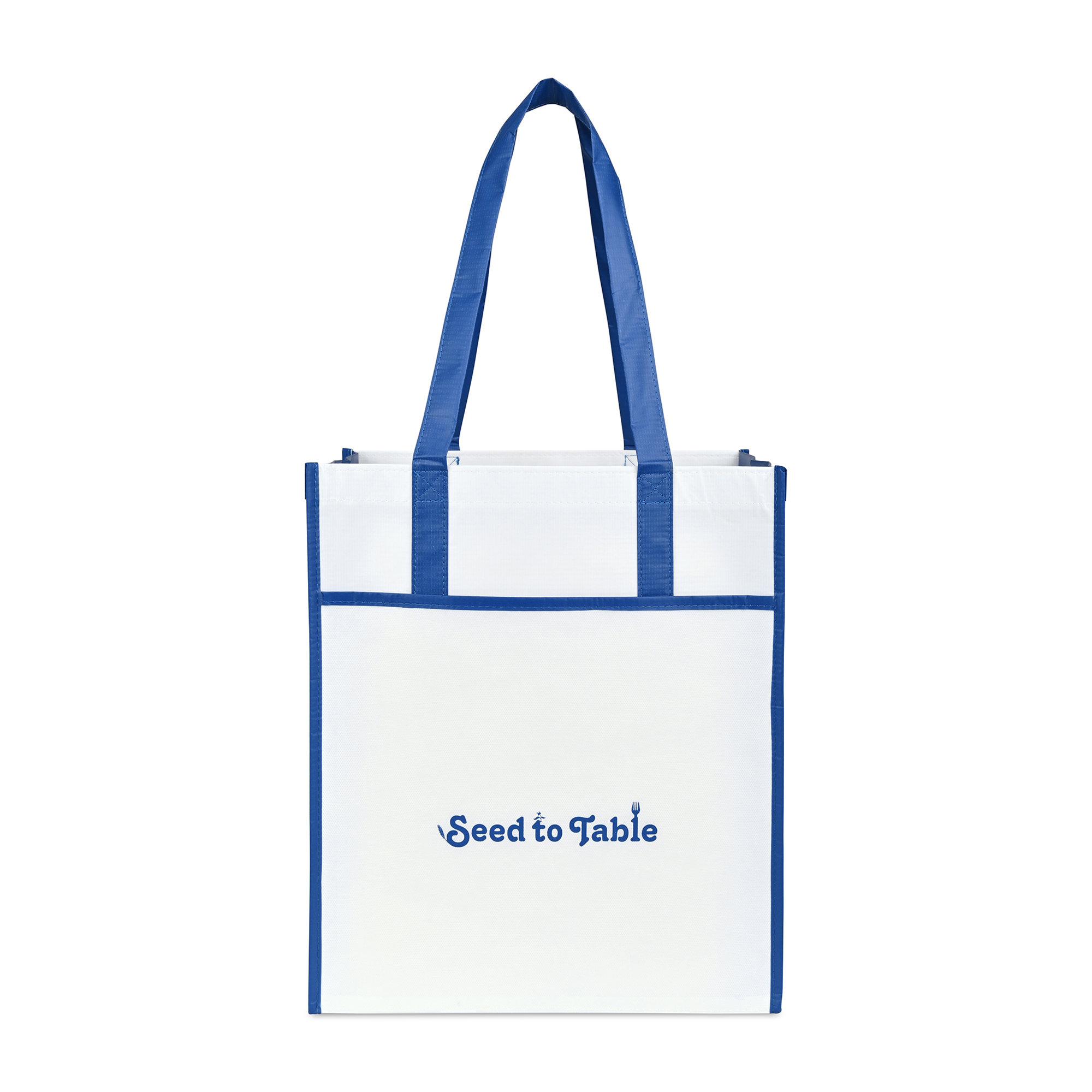 Picture of Harlow Laminated Recycled Non-Woven Shopper - Royal Blue