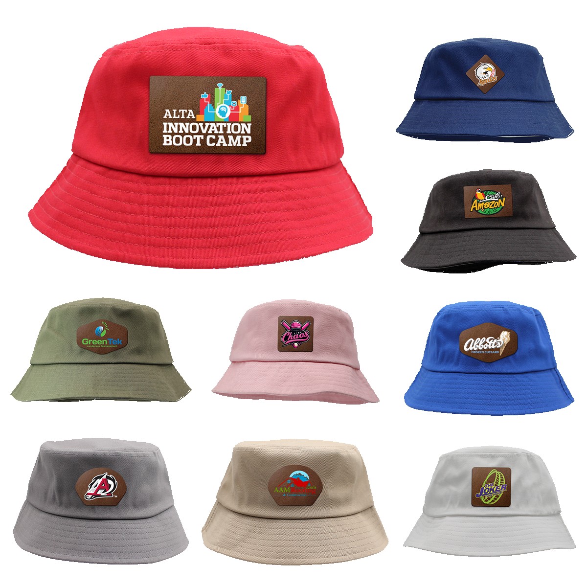 Picture of Seeker Bucket Hat, Leather Patch - Full Color Digital