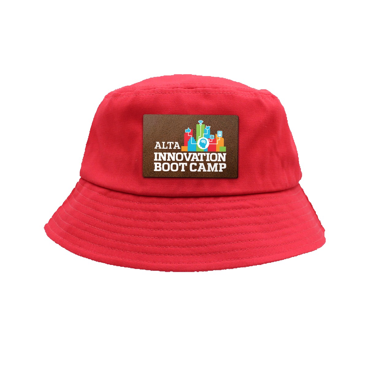 Picture of Seeker Bucket Hat, Leather Patch - Full Color Digital
