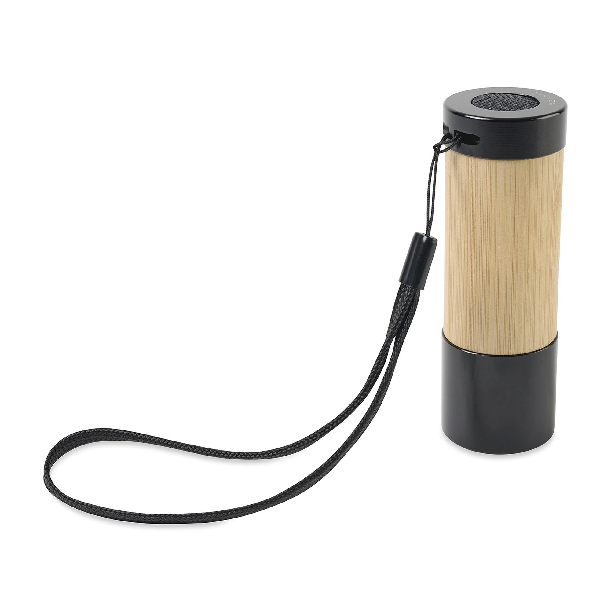Picture of Mini LED Bamboo Flashlight - Black-Fresh Bamboo