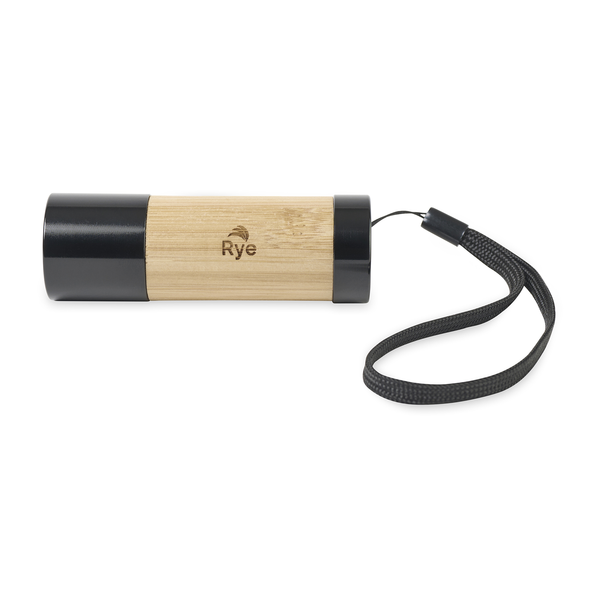 Picture of Mini LED Bamboo Flashlight - Black-Fresh Bamboo