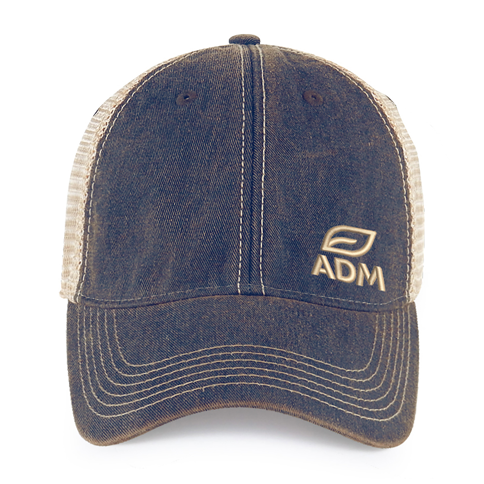 Picture of Merrimack Hat Co. Austin Vintage Trucker - Navy-Tan