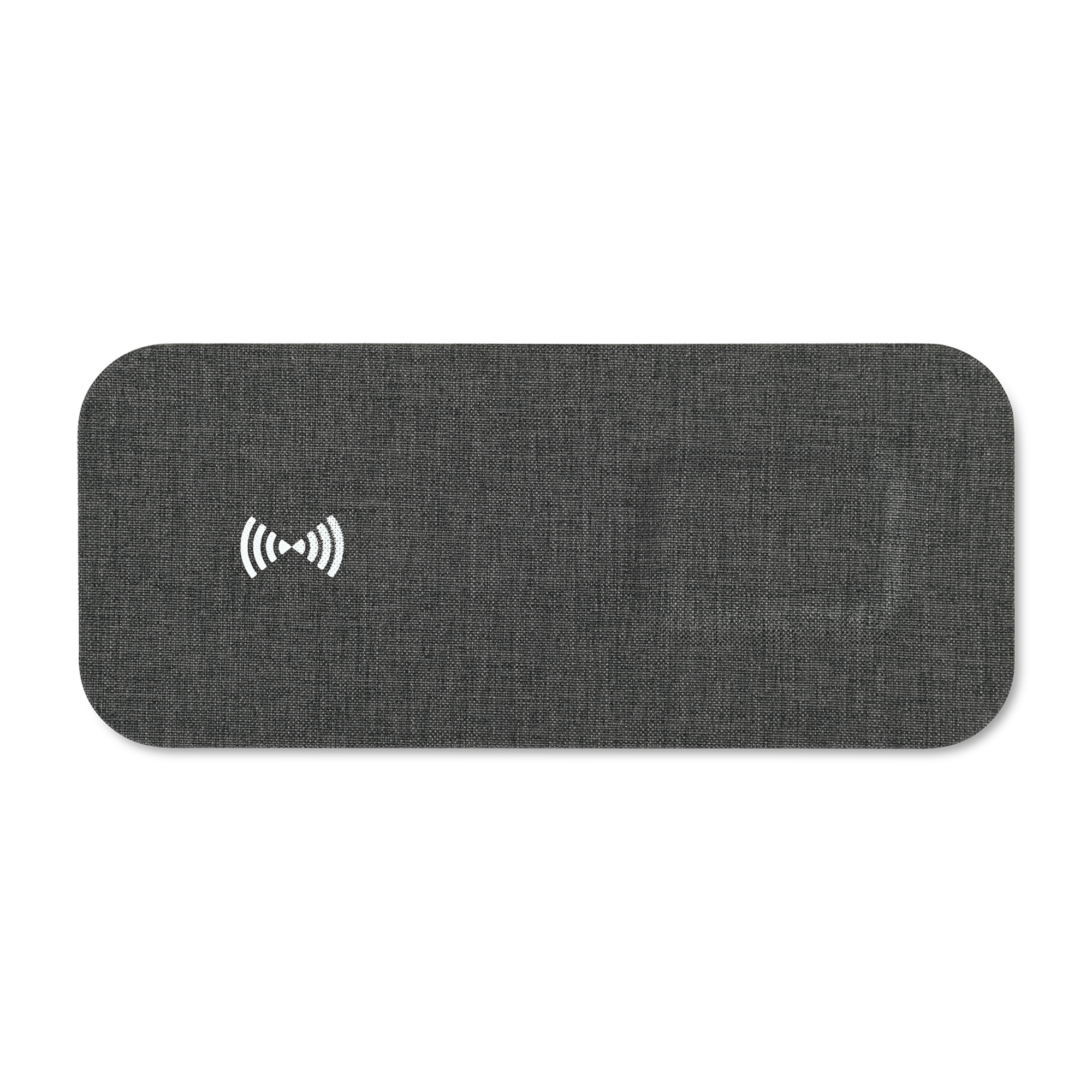 Picture of Eden Recycled rPET Wireless Dual Charging Pad - Charcoal Heather