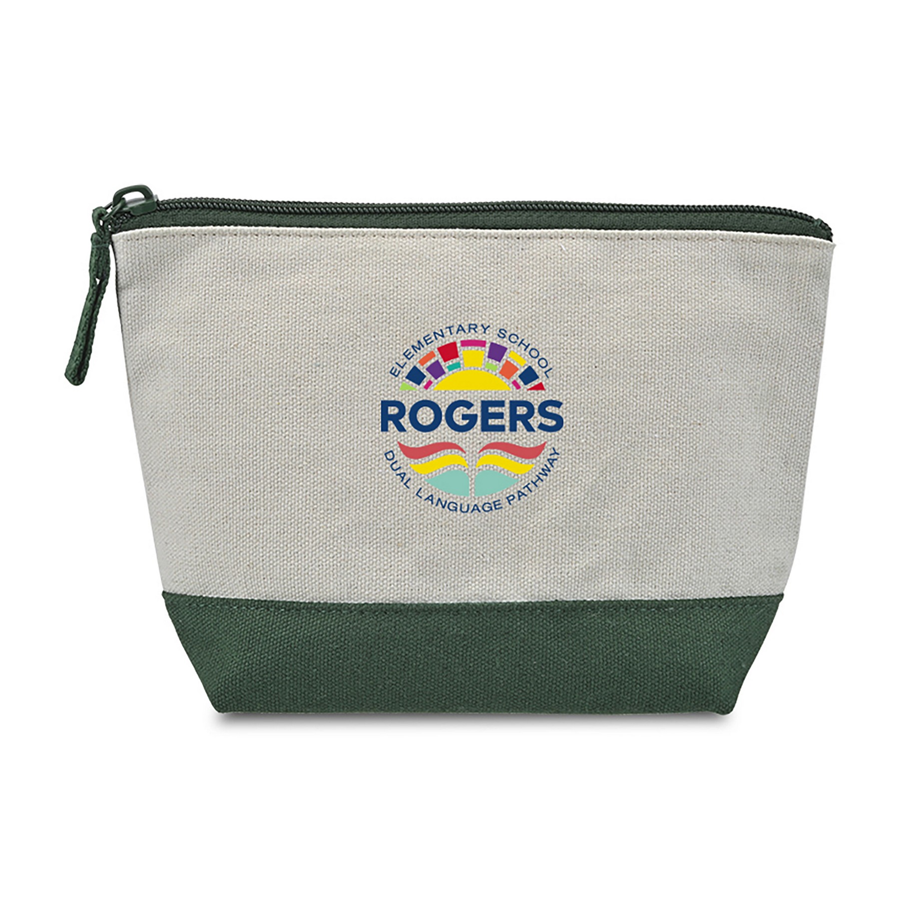 Picture of Canvas Zippered Pouch - Green