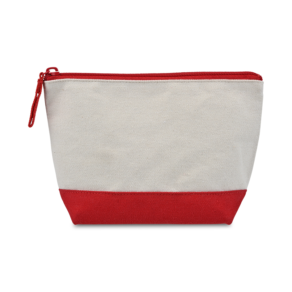 Picture of Canvas Zippered Pouch - Red