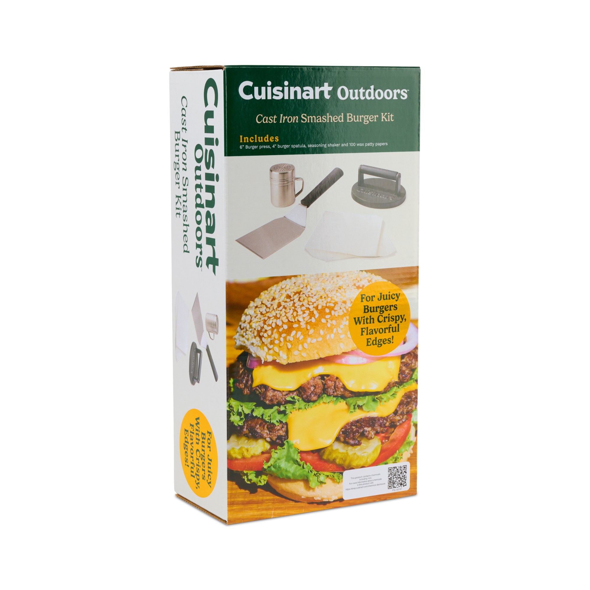 Picture of Cuisinart Outdoors Smashed Burger Kit - Black
