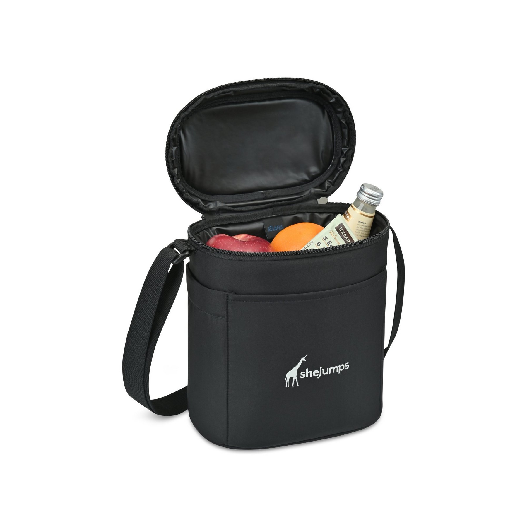 Picture of Aviana Rowan Recycled Nylon Lunch Cooler - AWARE - Black