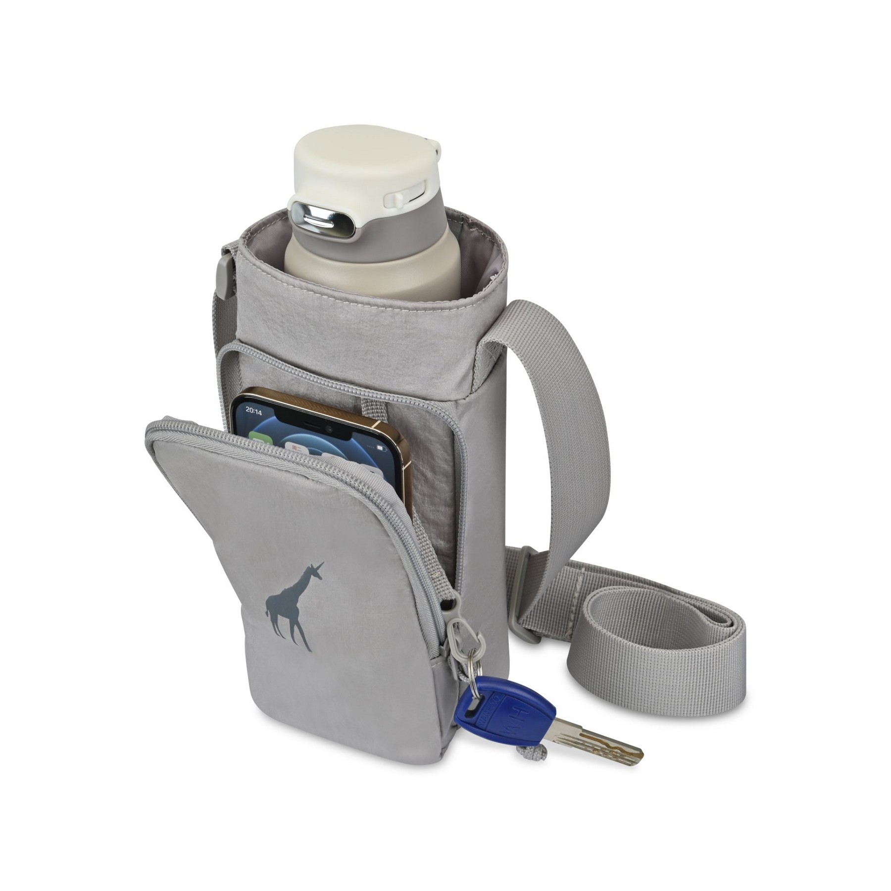 Picture of Aviana Rowan Recycled Nylon Bottle Sling - AWARE - Taupe
