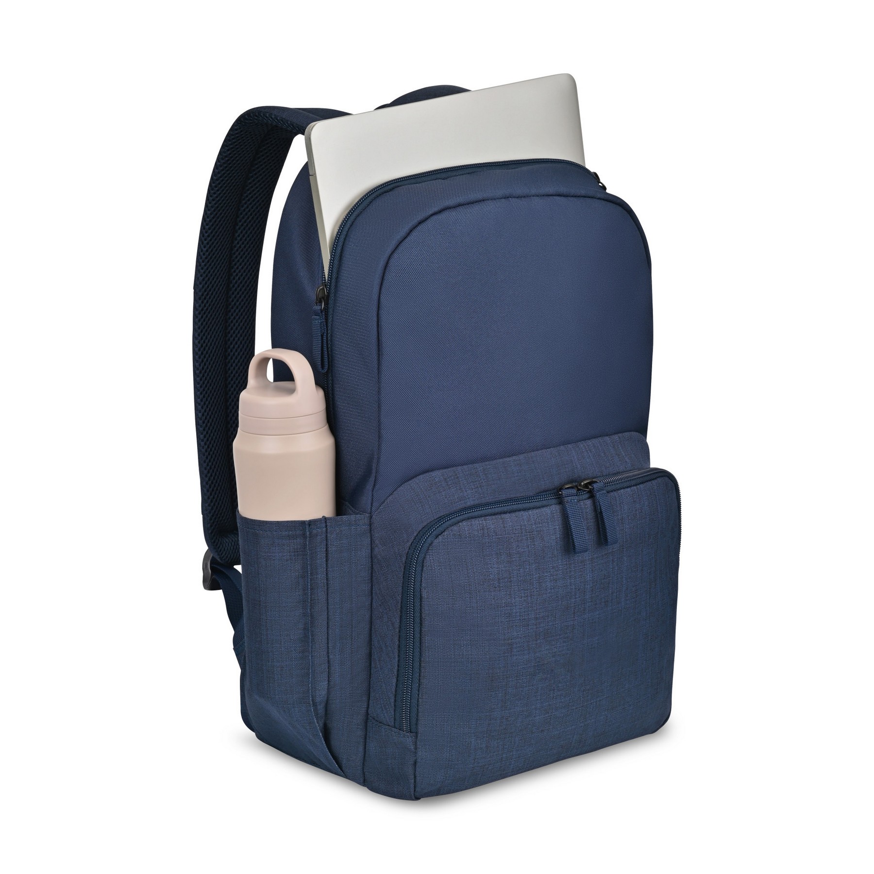 Picture of Fletcher Recycled rPET Laptop Backpack - Navy Heather
