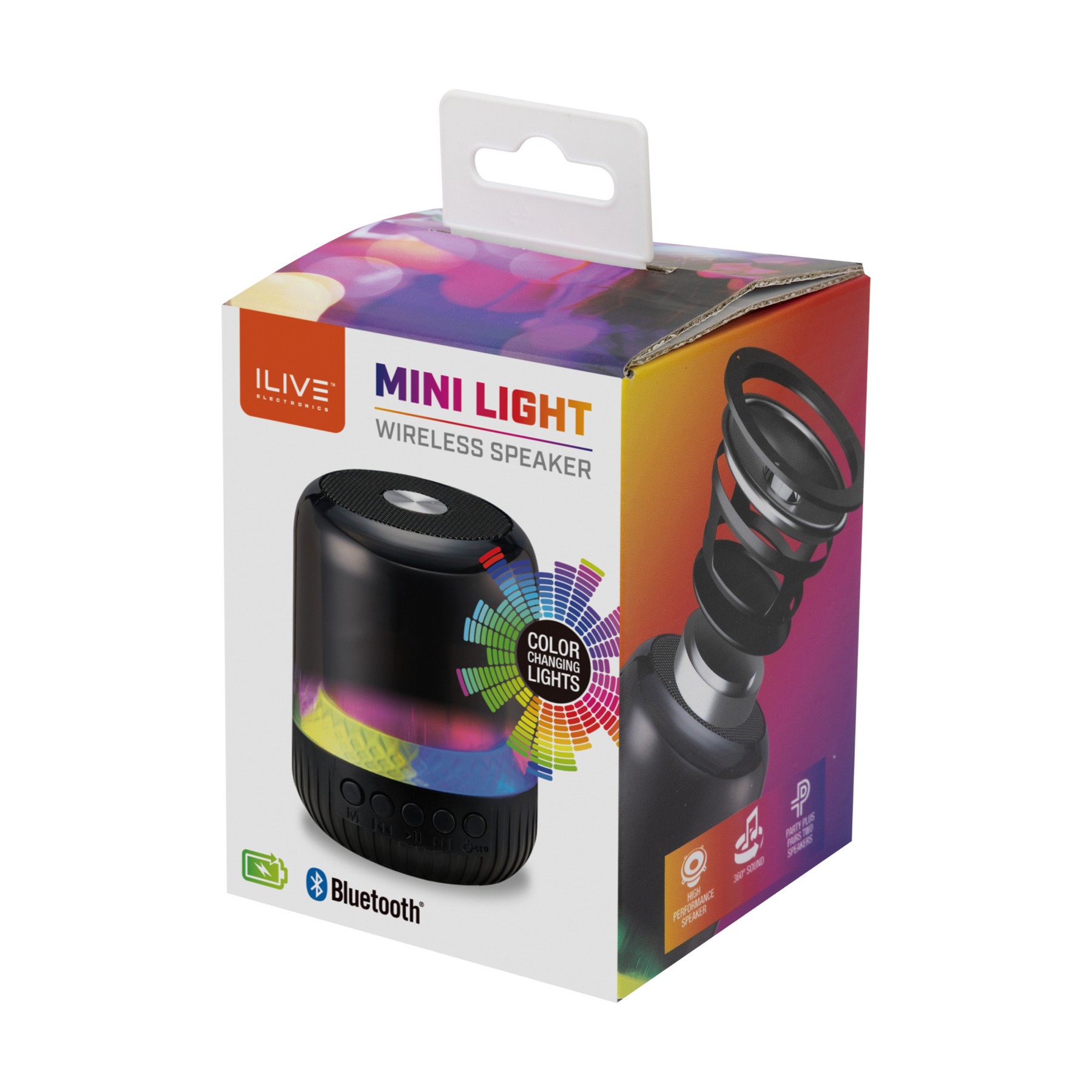 Picture of iLive Mini Light Wireless Speaker - Black