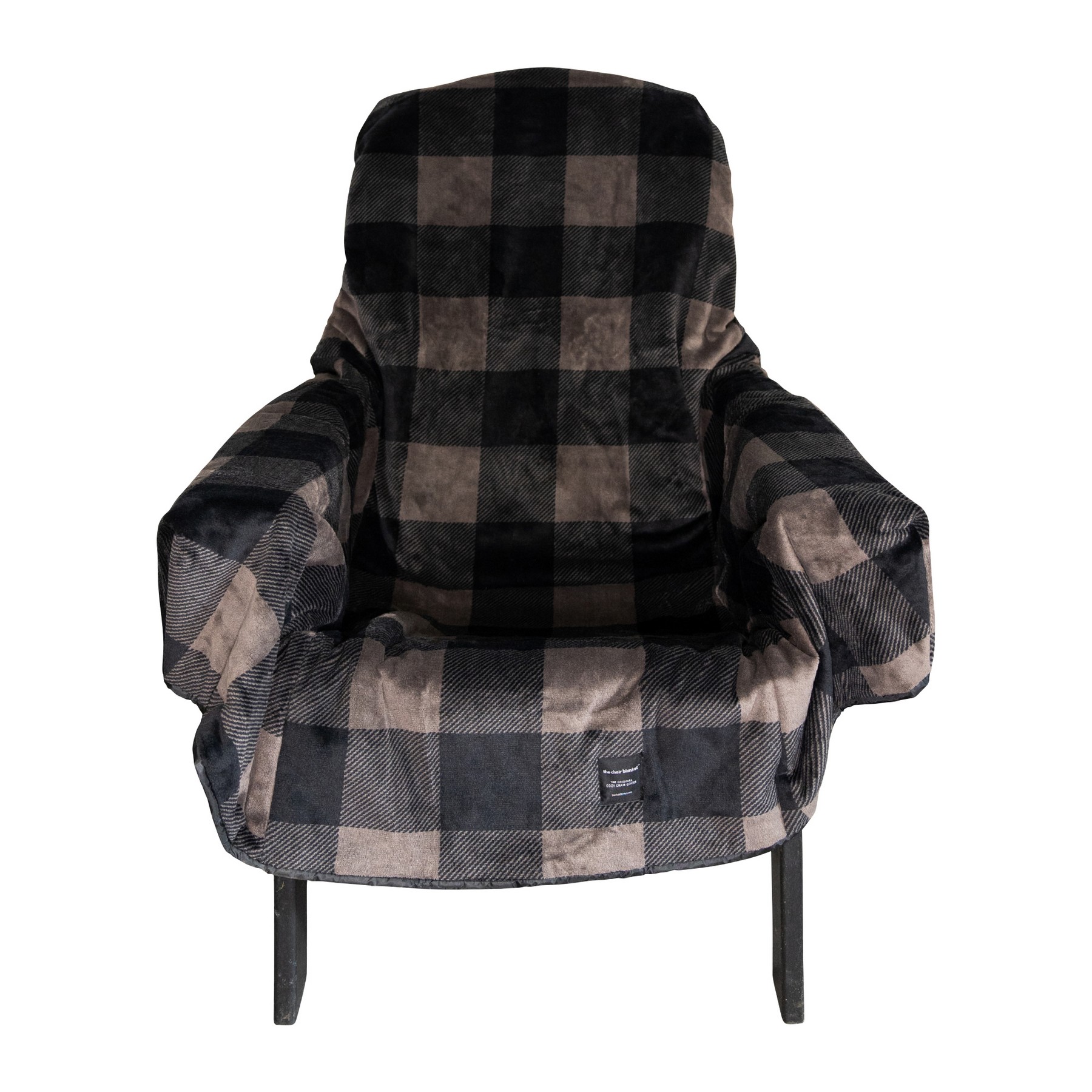 Picture of City Bonfires The Chair Blanket - Grey Plaid