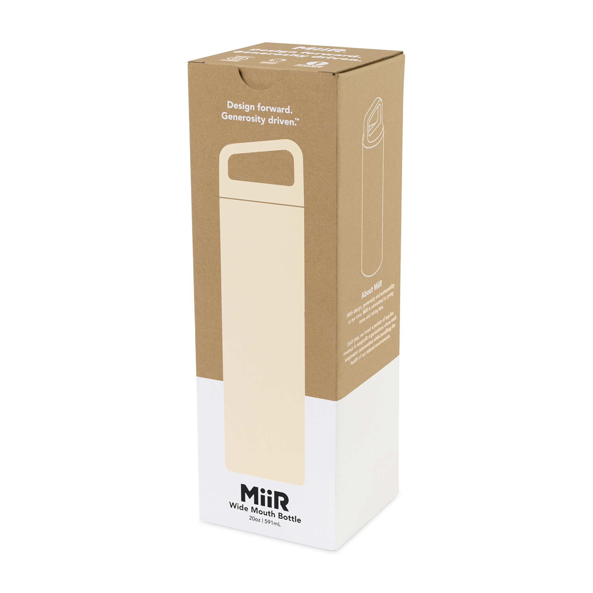 Picture of MiiR Vacuum Insulated Wide Mouth Bottle - 20 Oz. - Sandstone