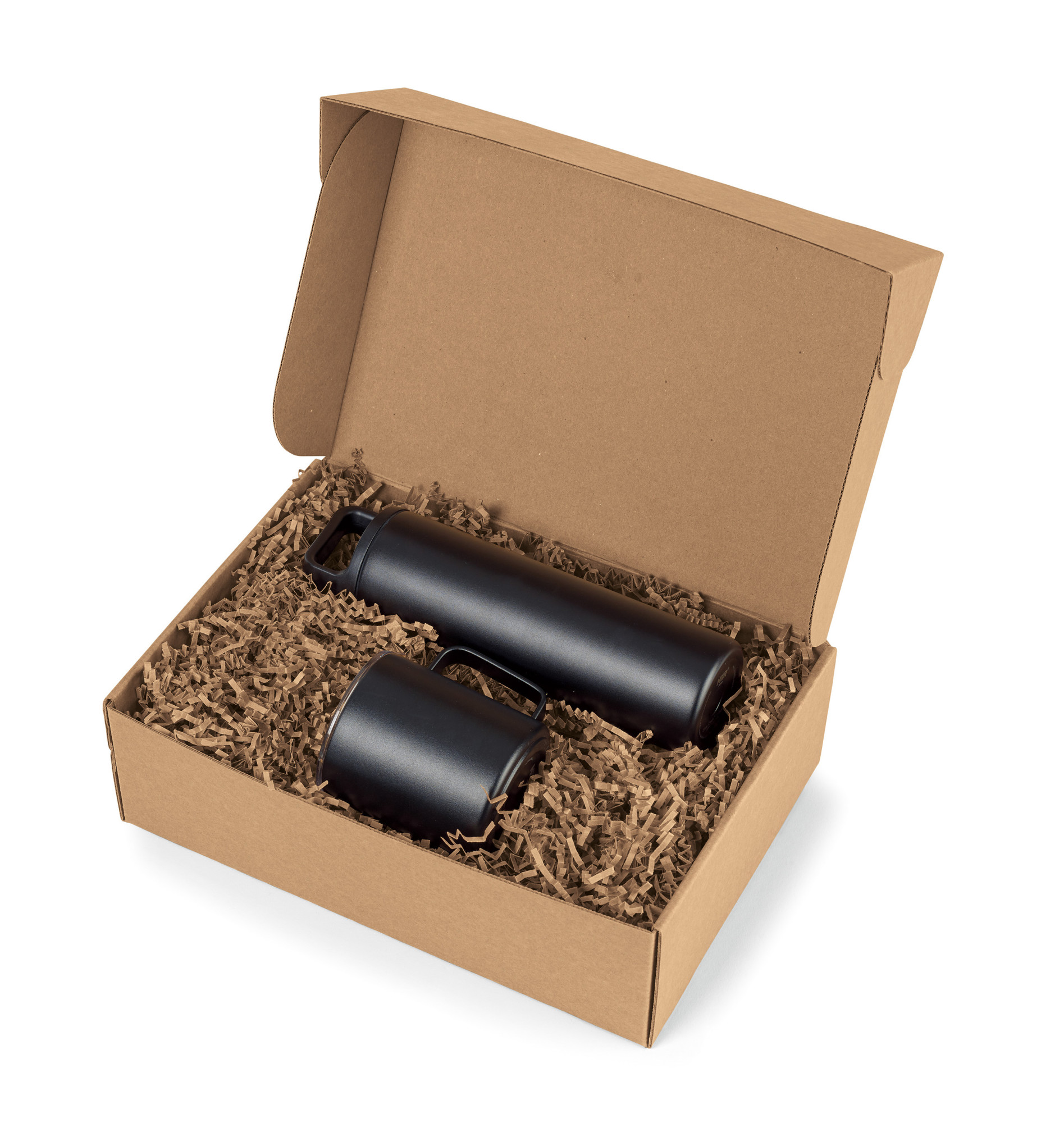 Picture of MiiR Wide Mouth Bottle & Camp Cup Gift Set - Black Powder
