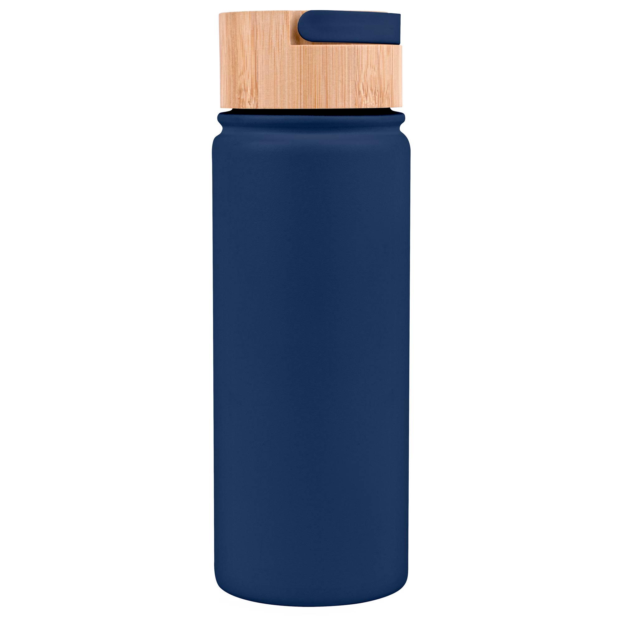 Picture of 20 Oz. Vacuum-Sealed Stainless Water Bottle w/Bamboo Lid