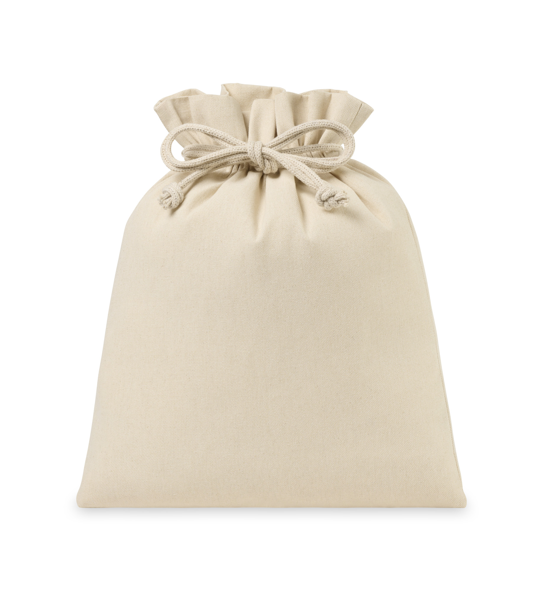 Picture of Canvas Drawstring Gift Bag - Large - Natural