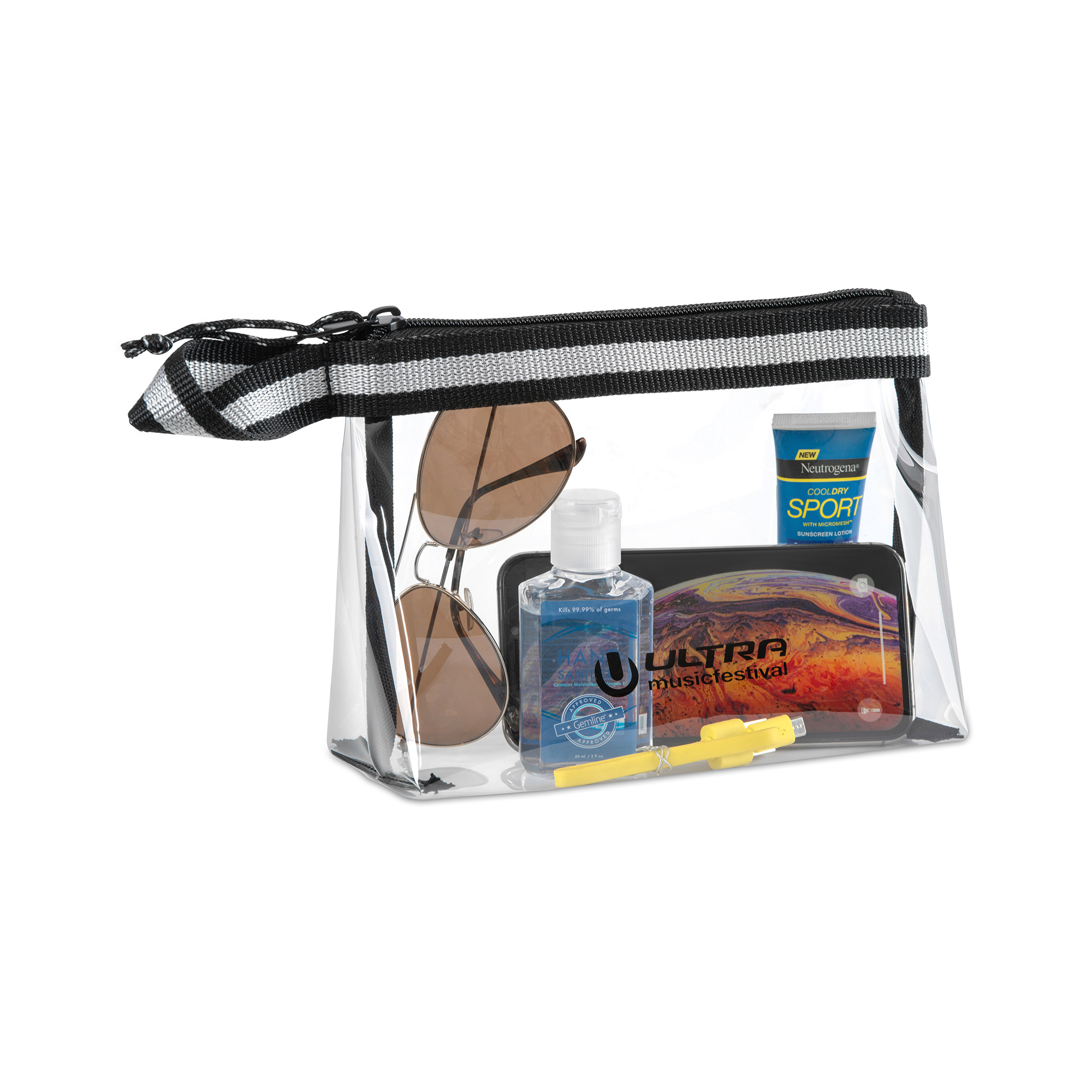 Picture of Sigma Clear Zippered Pouch - Clear