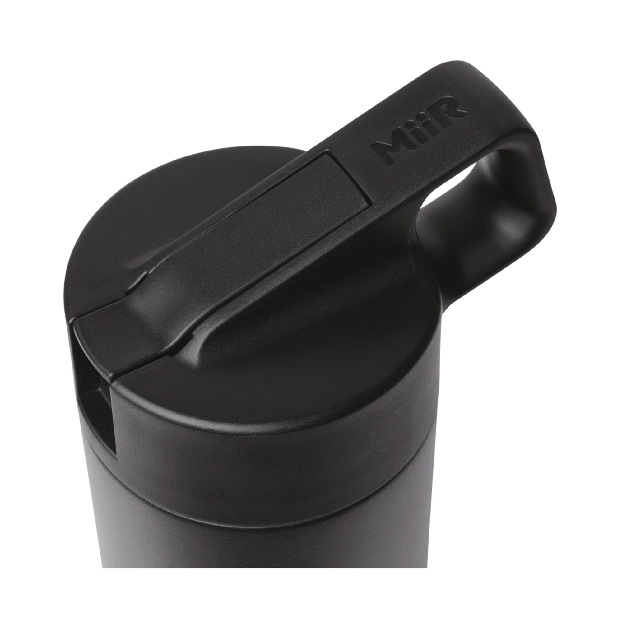 Picture of MiiR Vacuum Insulated Wide Mouth Leakproof Straw Lid Bottle - 20 Oz. - Black Powder