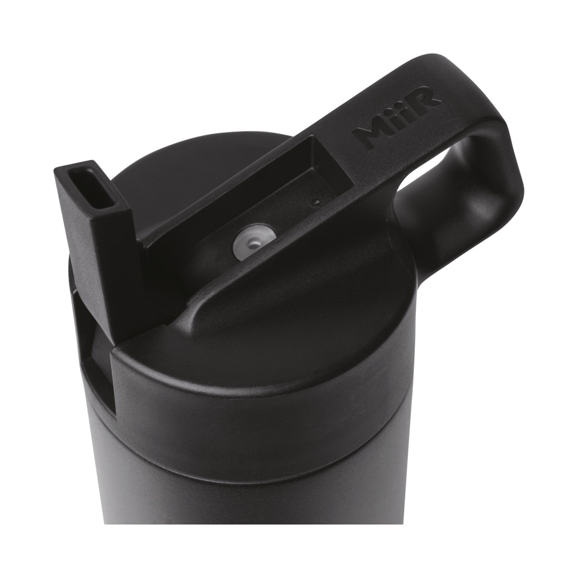 Picture of MiiR Vacuum Insulated Wide Mouth Leakproof Straw Lid Bottle - 20 Oz. - Black Powder