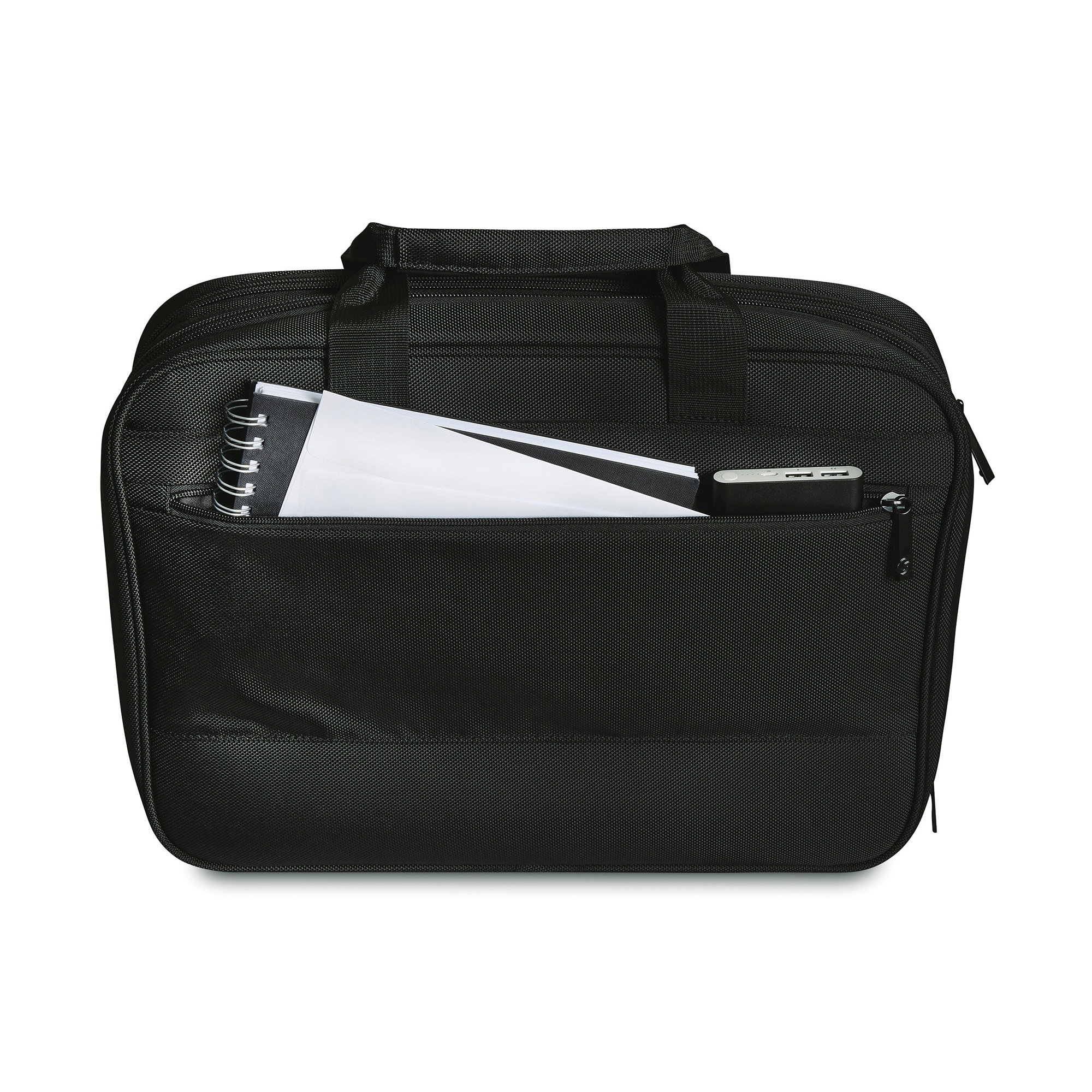Picture of Samsonite Classic Business Perfect Fit Two Gusset Laptop Portfolio - Black