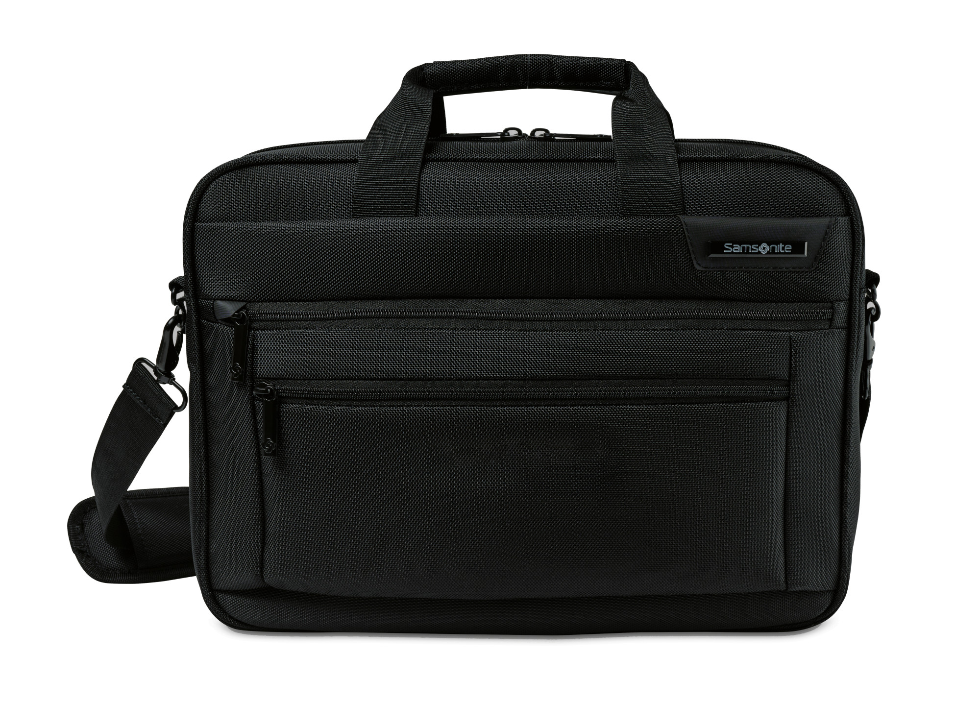 Picture of Samsonite Classic Business Perfect Fit Two Gusset Laptop Portfolio - Black