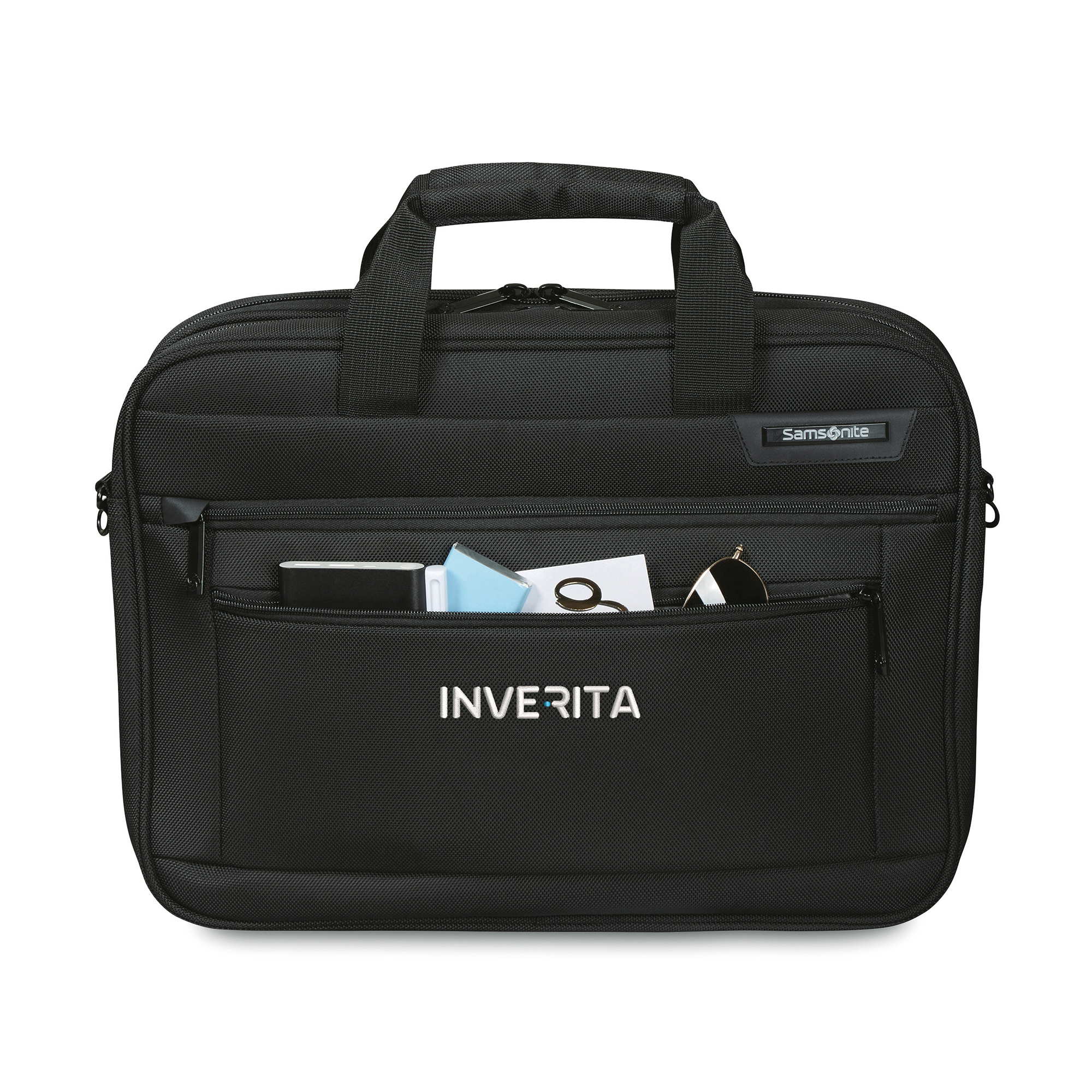 Picture of Samsonite Classic Business Perfect Fit Two Gusset Laptop Portfolio - Black