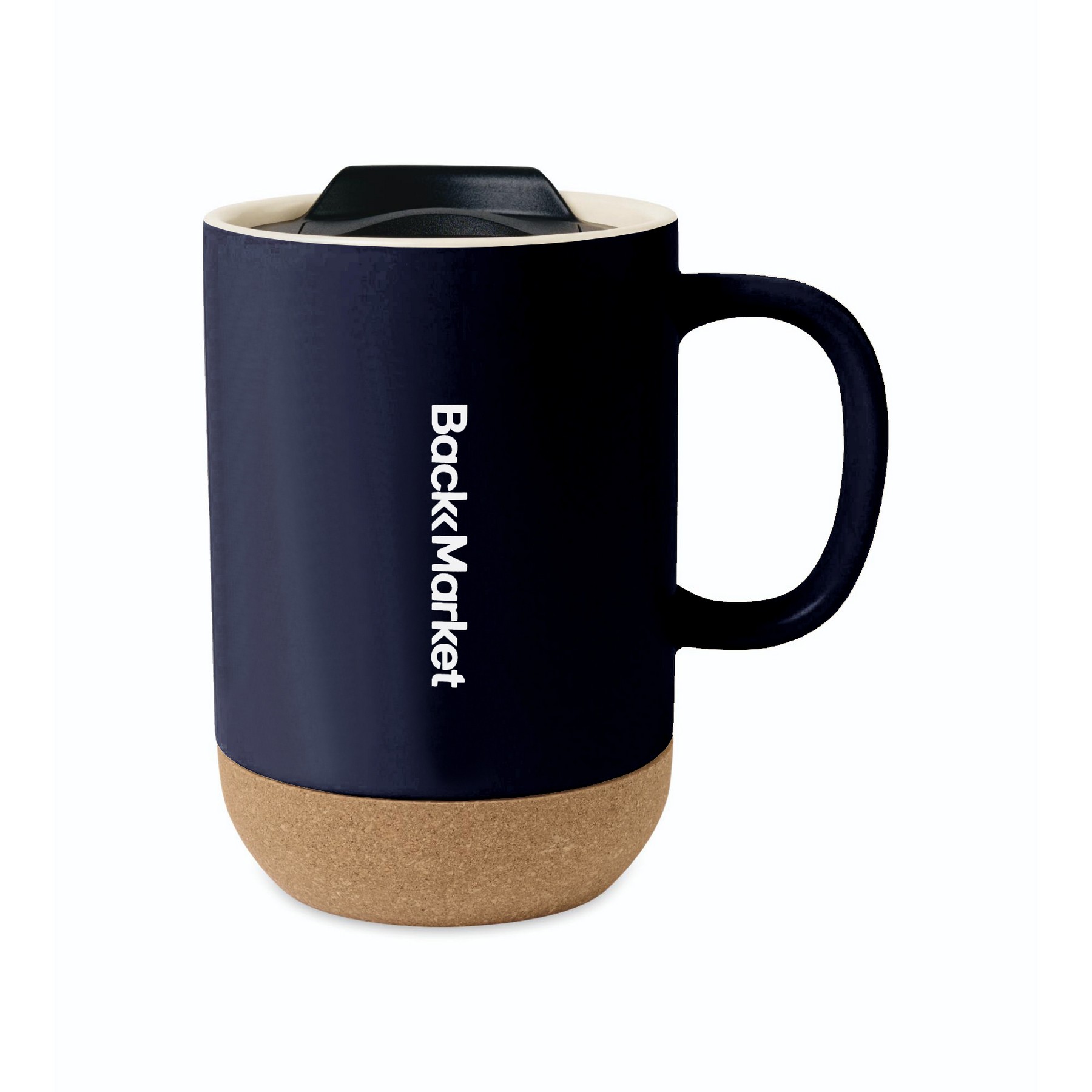 Picture of Valo Ceramic Lidded Mug - 14 Oz. - Matte Navy