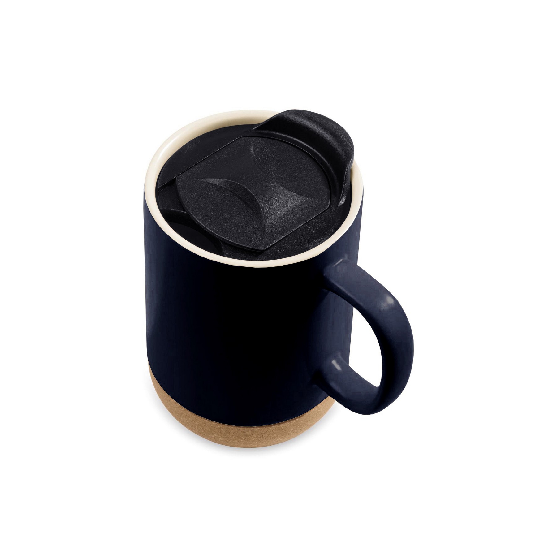 Picture of Valo Ceramic Lidded Mug - 14 Oz. - Matte Navy