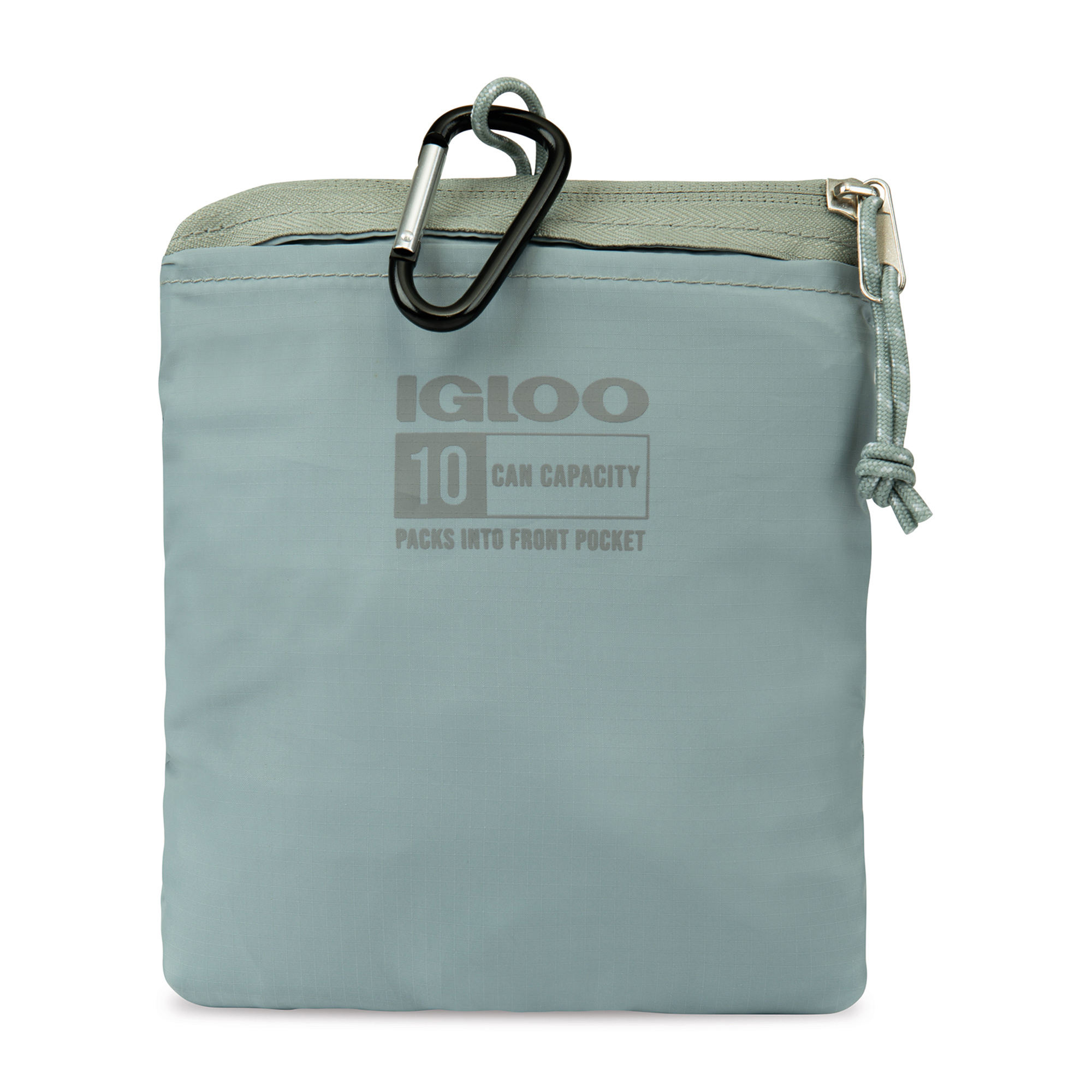 Picture of Igloo Packable Puffer 10-Can Cooler Bag - Aqua Gray