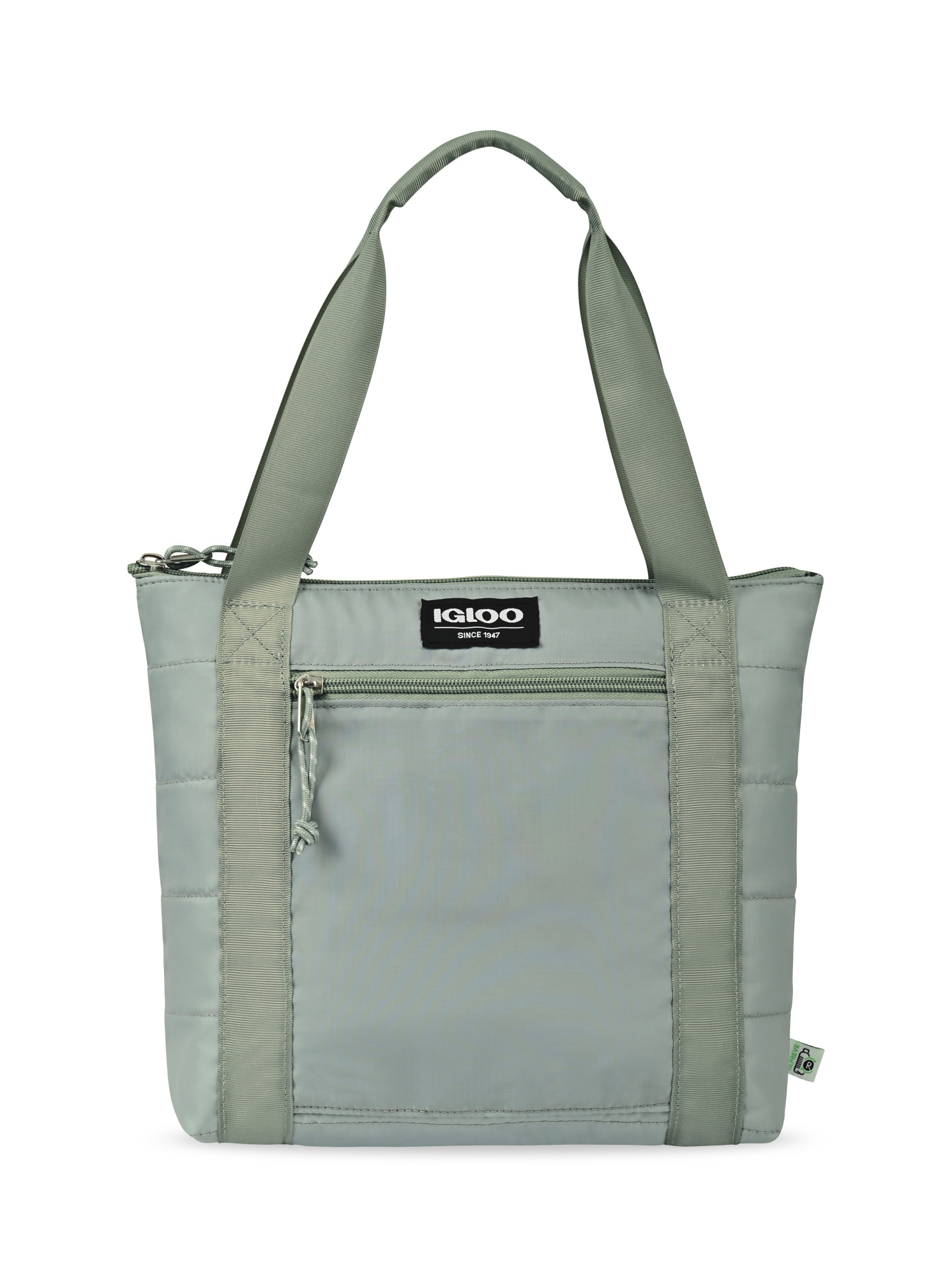Picture of Igloo Packable Puffer 10-Can Cooler Bag - Aqua Gray