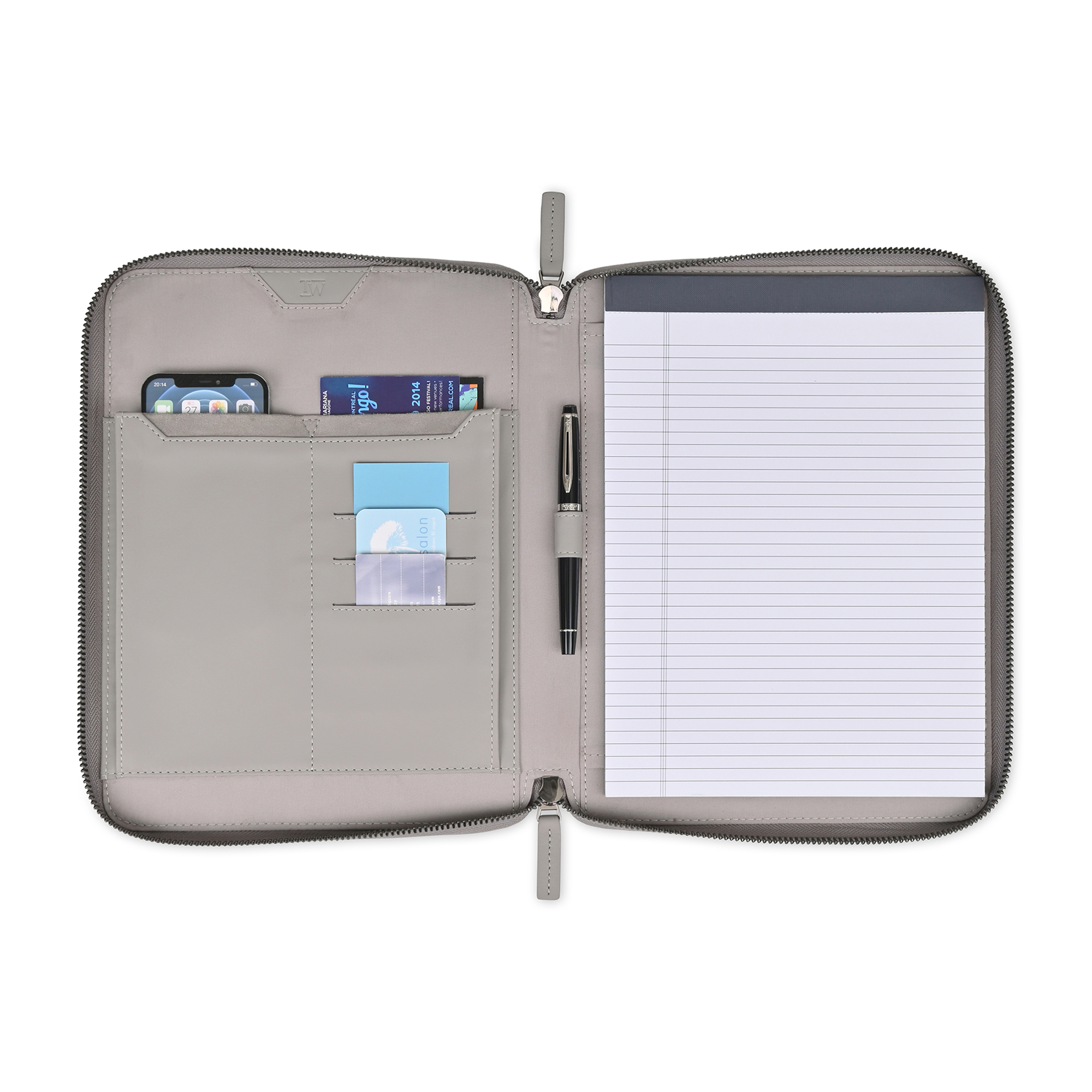 Picture of Travis & Wells Envoy Executive Zipper Close Padfolio - Taupe