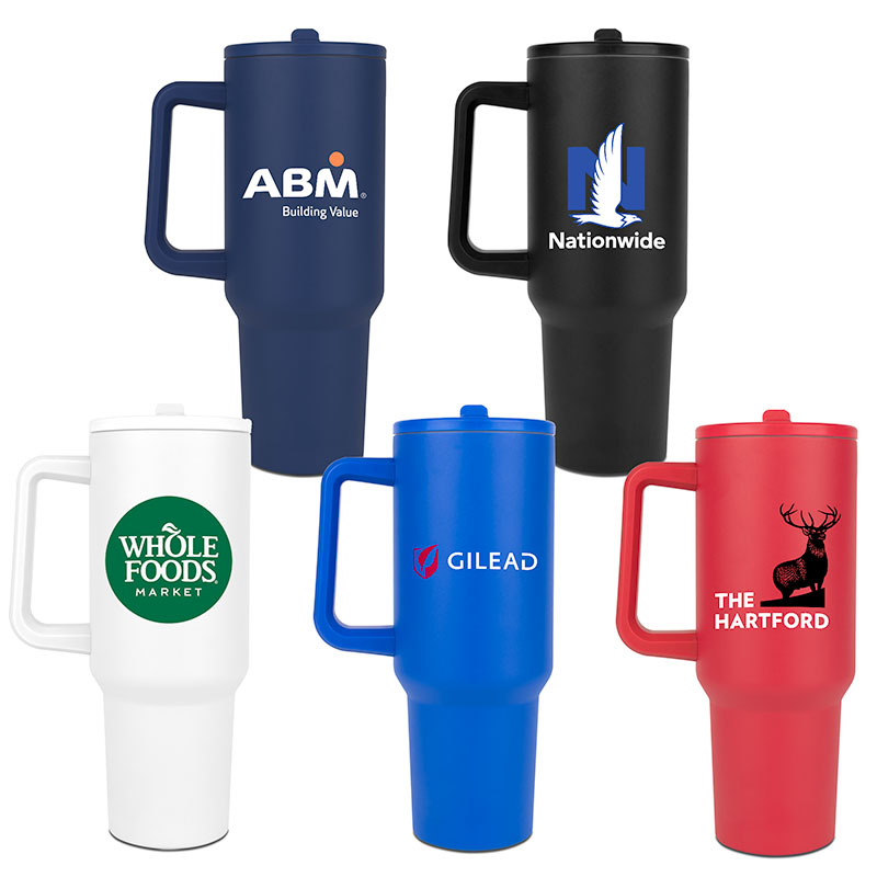 Picture of 40 Oz. Hydravault FlipStraw Tumbler w/Handle