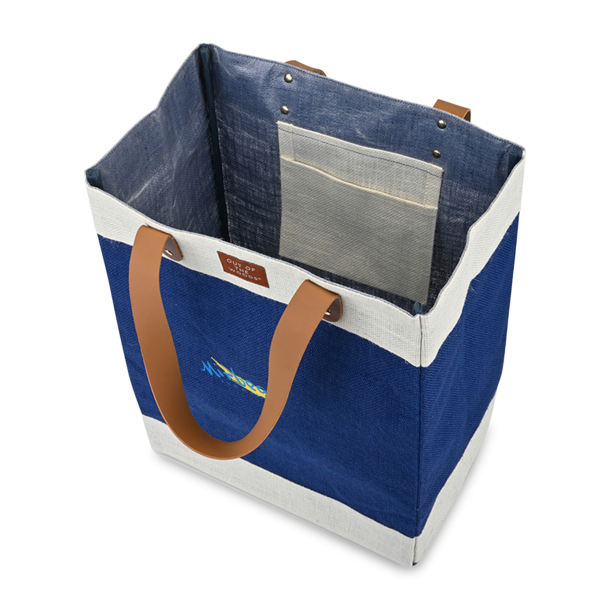 Picture of Out of the Woods Jute Tall Tote - Navy Blue