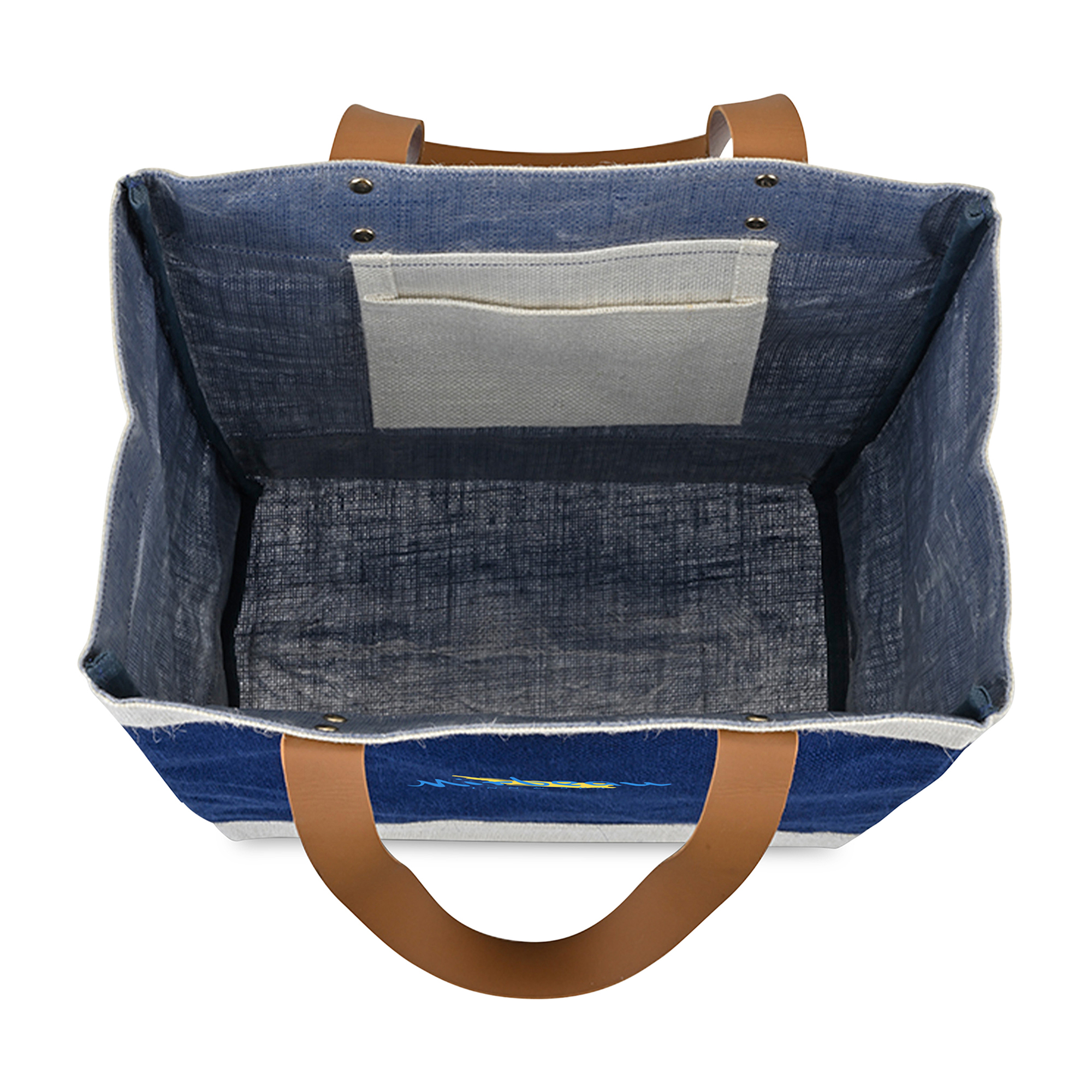 Picture of Out of the Woods Jute Tall Tote - Navy Blue