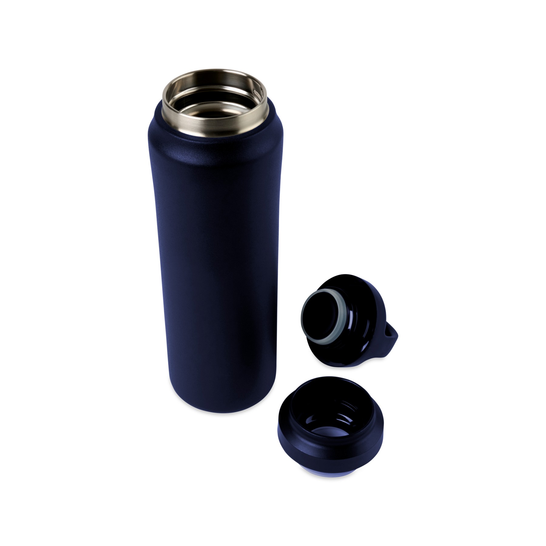 Picture of Aviana Rowan Recycled Stainless Steel Water Bottle - 16 Oz. - Matte Navy