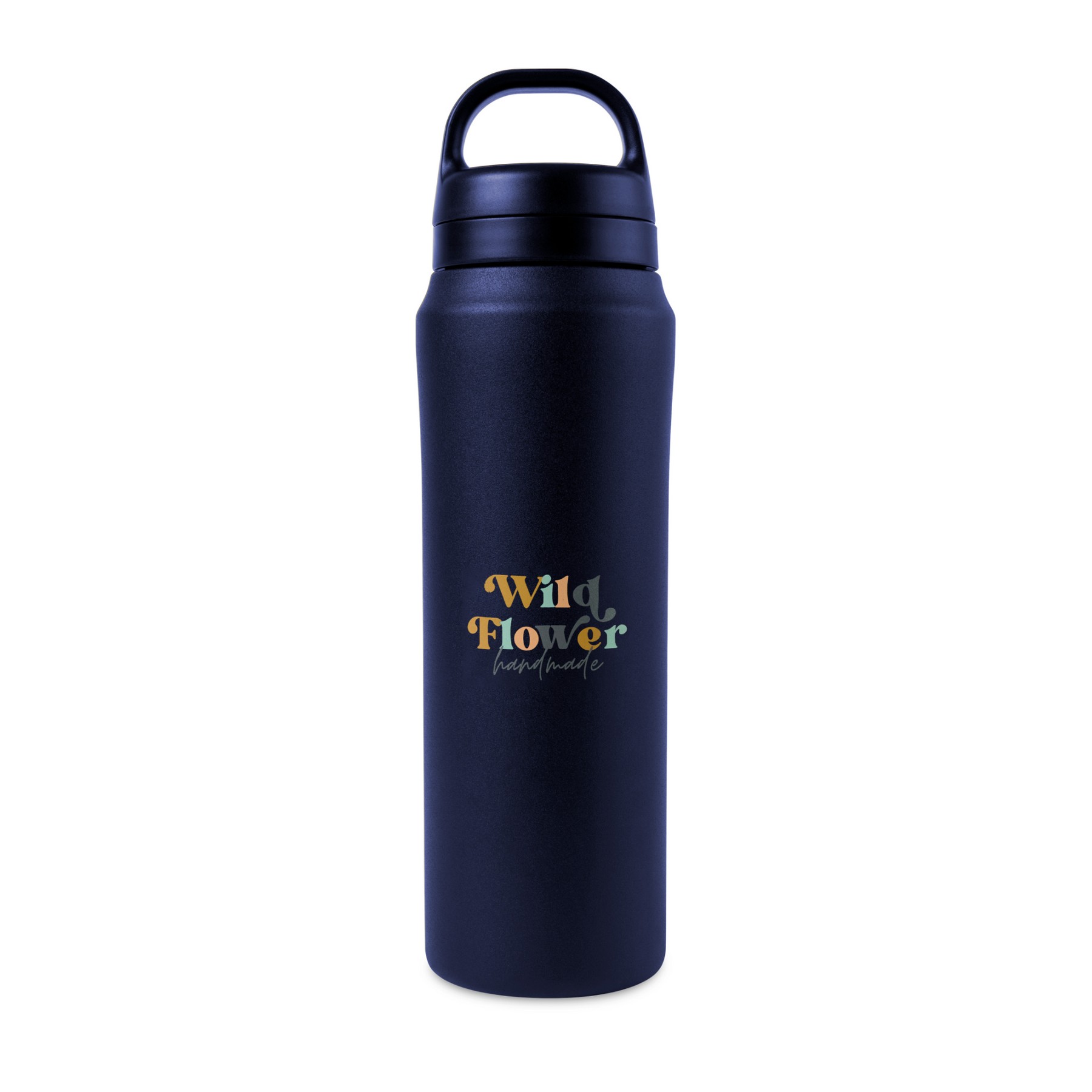 Picture of Aviana Rowan Recycled Stainless Steel Water Bottle - 16 Oz. - Matte Navy