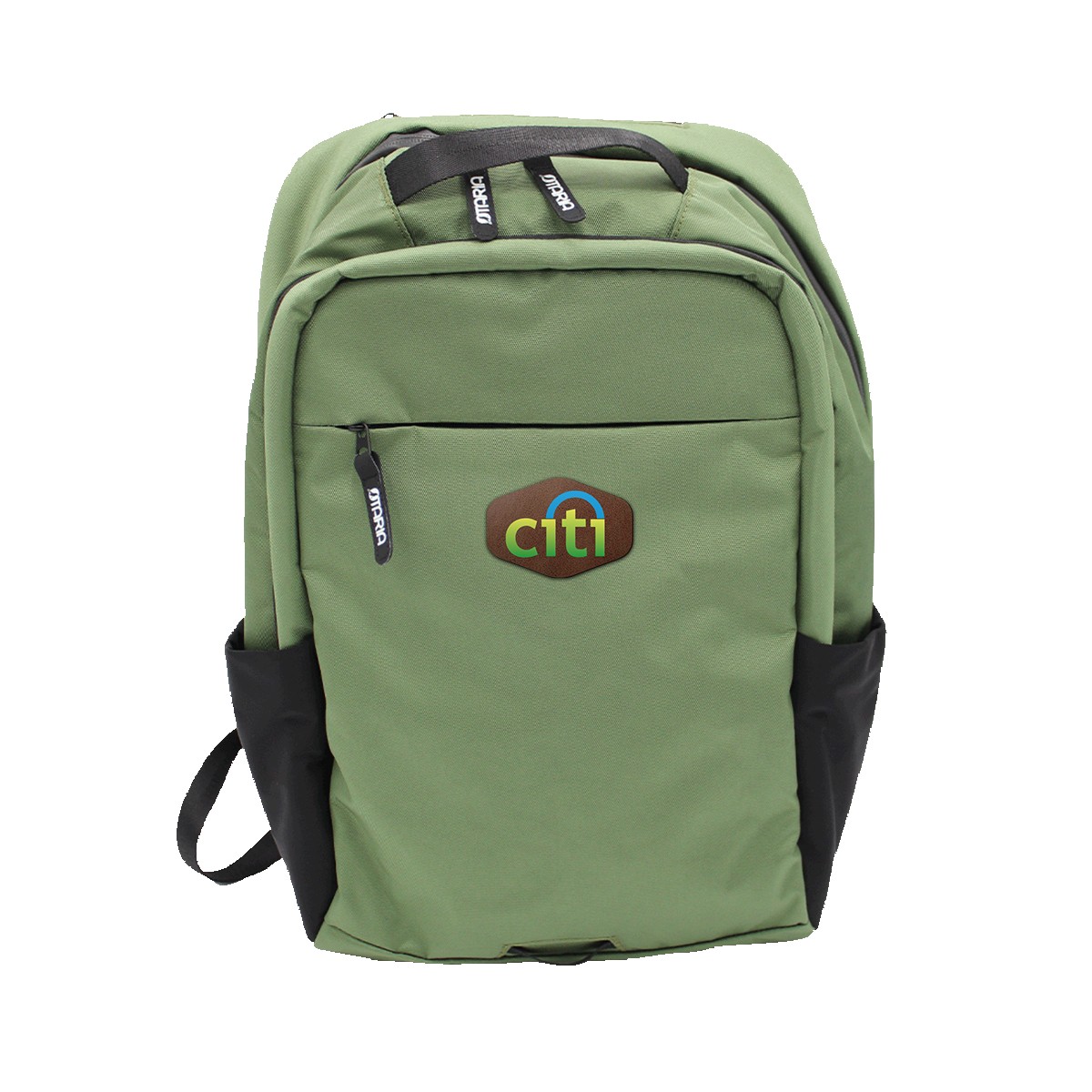 Picture of Otaria™ Computer Laptop Backpack, Leather Patch - Full Color