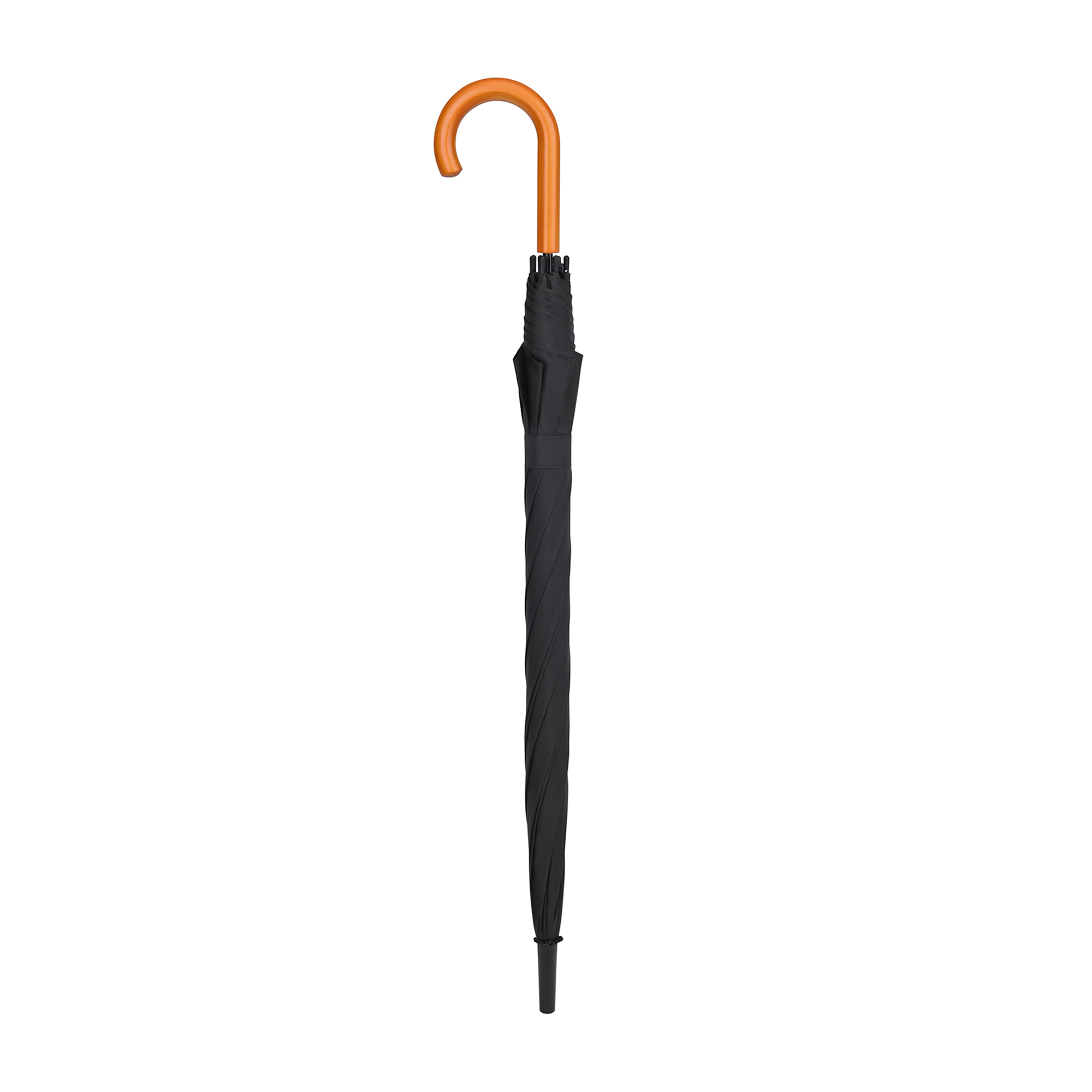 Picture of Elements 50" Recycled rPET Auto Open Hospitality Umbrella - Black