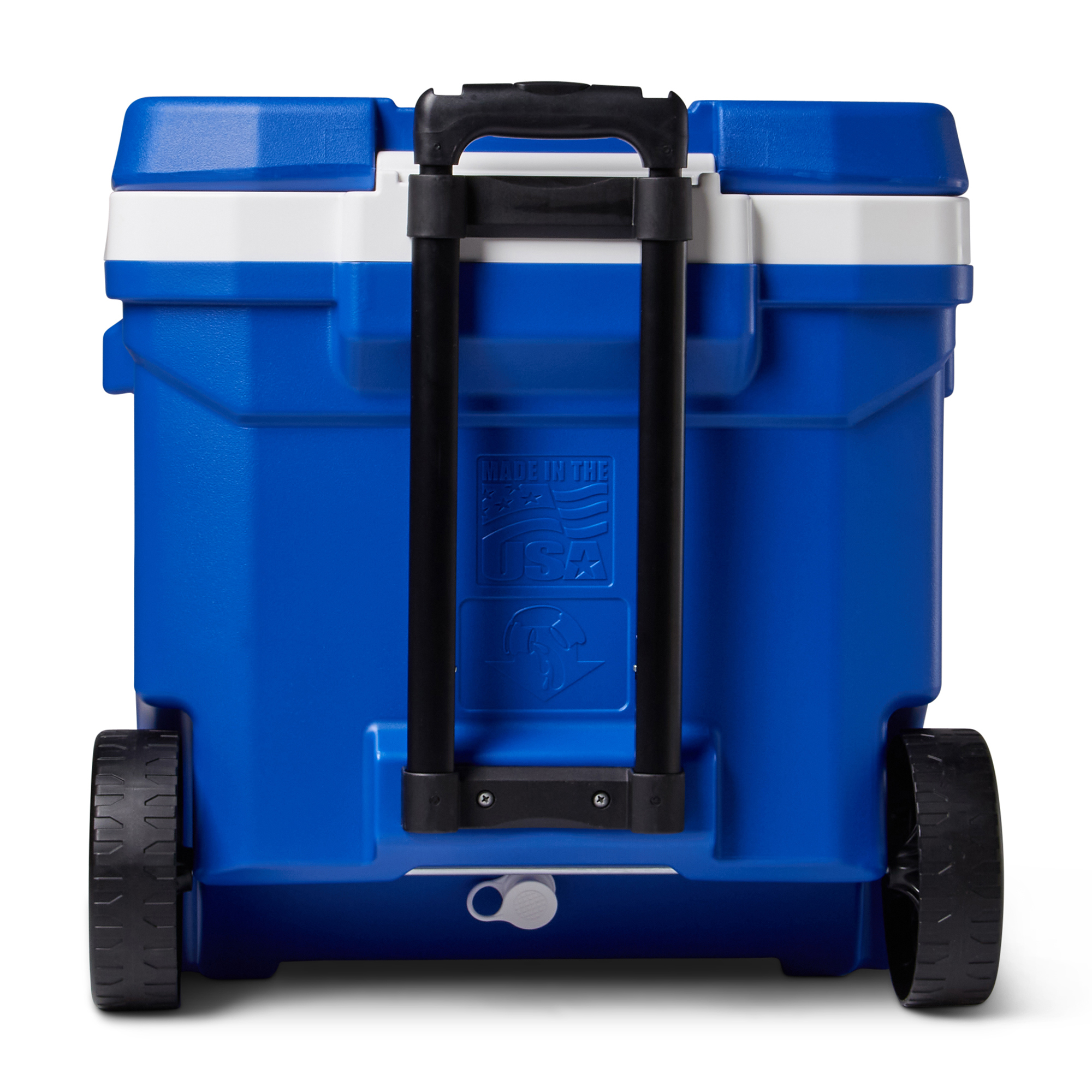 Picture of Igloo Profile II 60 Qt Roller Cooler - White-Majestic Blue