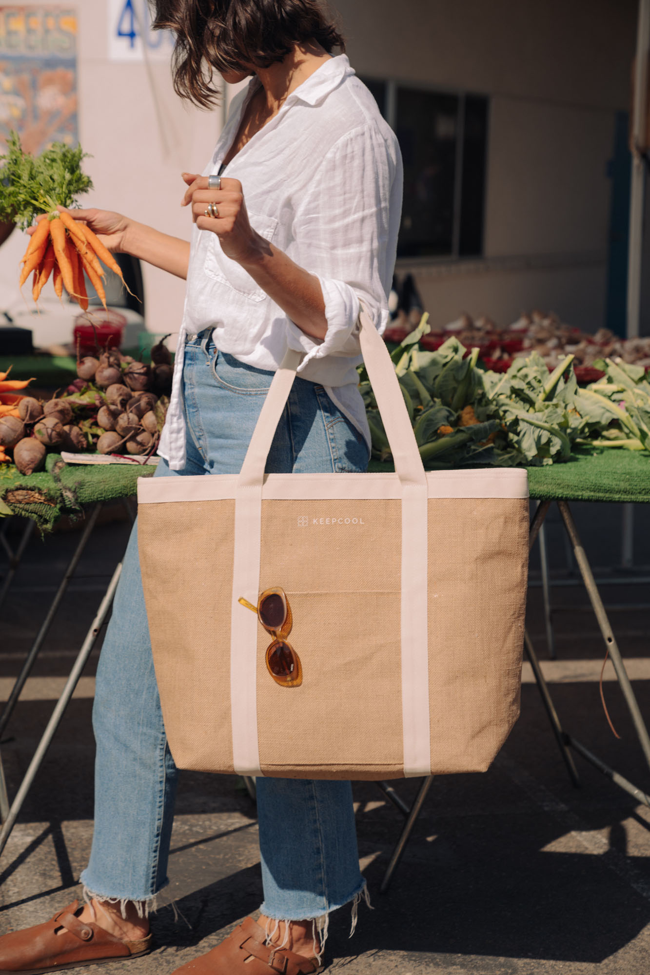 Picture of KEEPCOOL Nairobi Jute Shopper Cooler - Natural