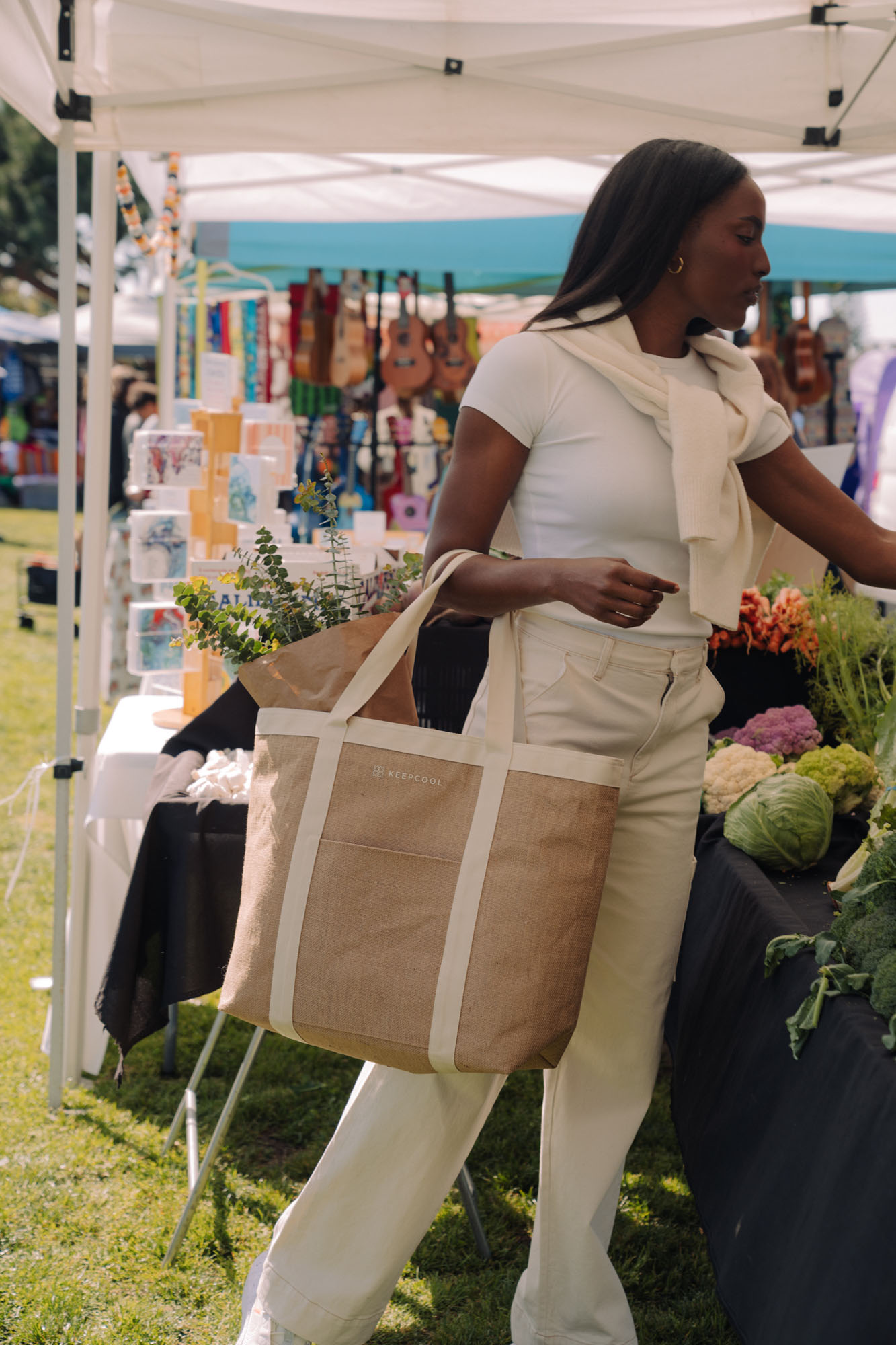 Picture of KEEPCOOL Nairobi Jute Shopper Cooler - Natural